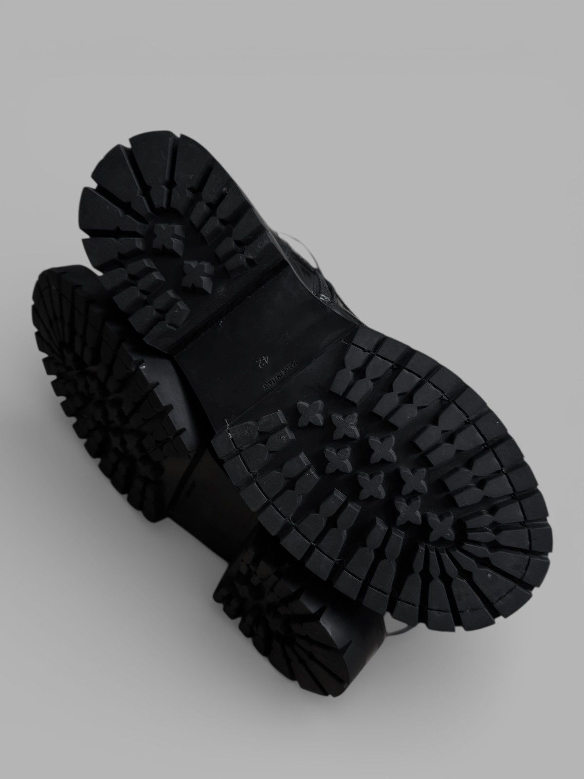 Ann Demeulemeester FW2014 Ann Demeulemeester Patent Leather Combat Biker Boots Size US 9 / EU 42 - 21 Thumbnail