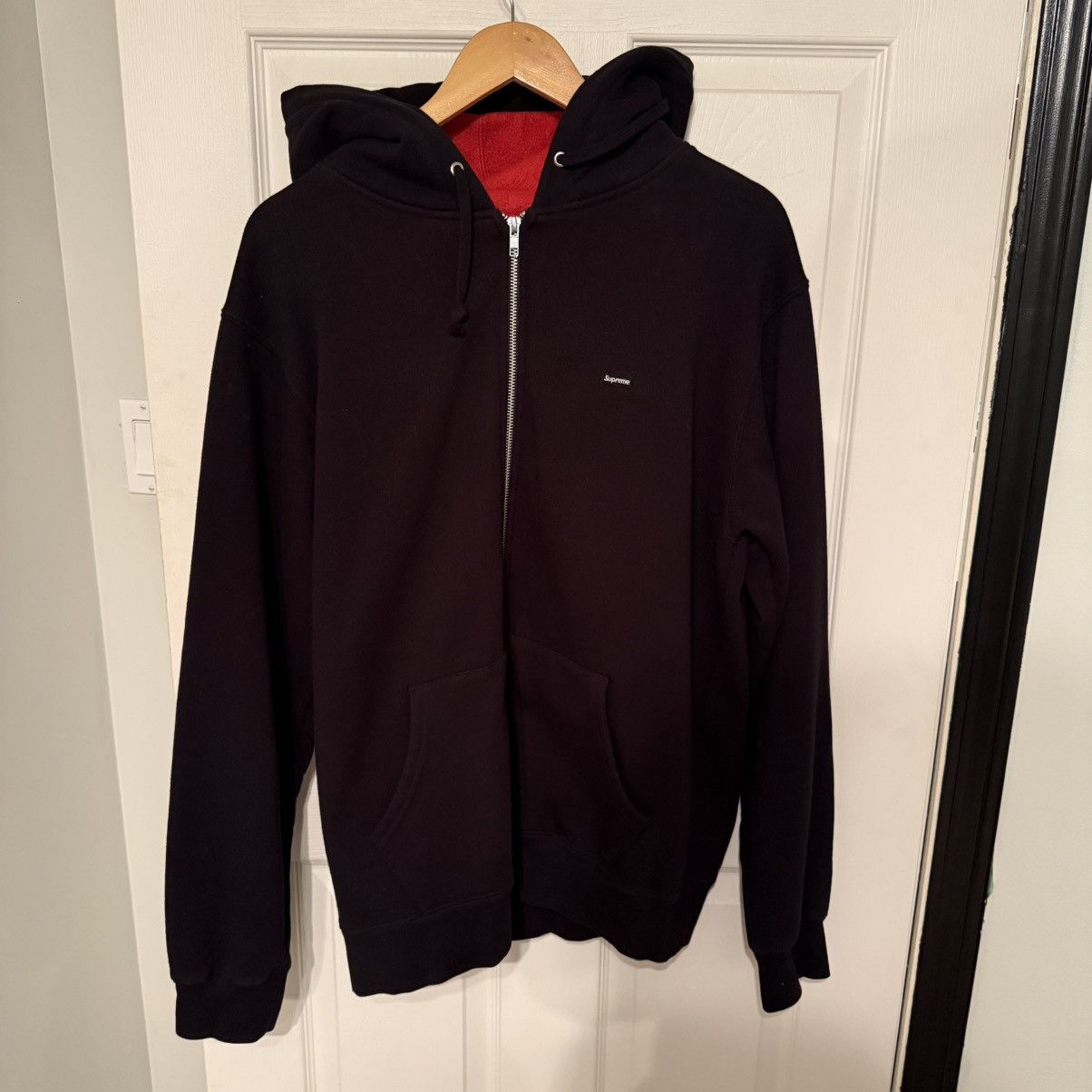 Supreme Contrast Zip Up Hooded Sweatshirt Size US L / EU 52-54 / 3 - 1 Thumbnail