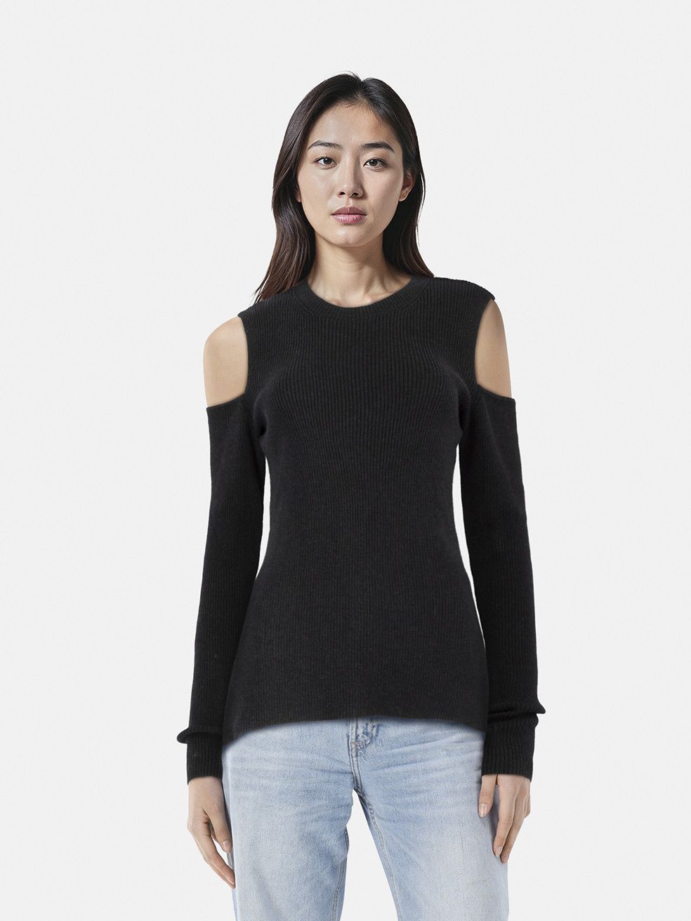Allsaints Grey Bernt Open Shoulder Jumper Size M / US 6-8 / IT 42-44 - 1 Thumbnail