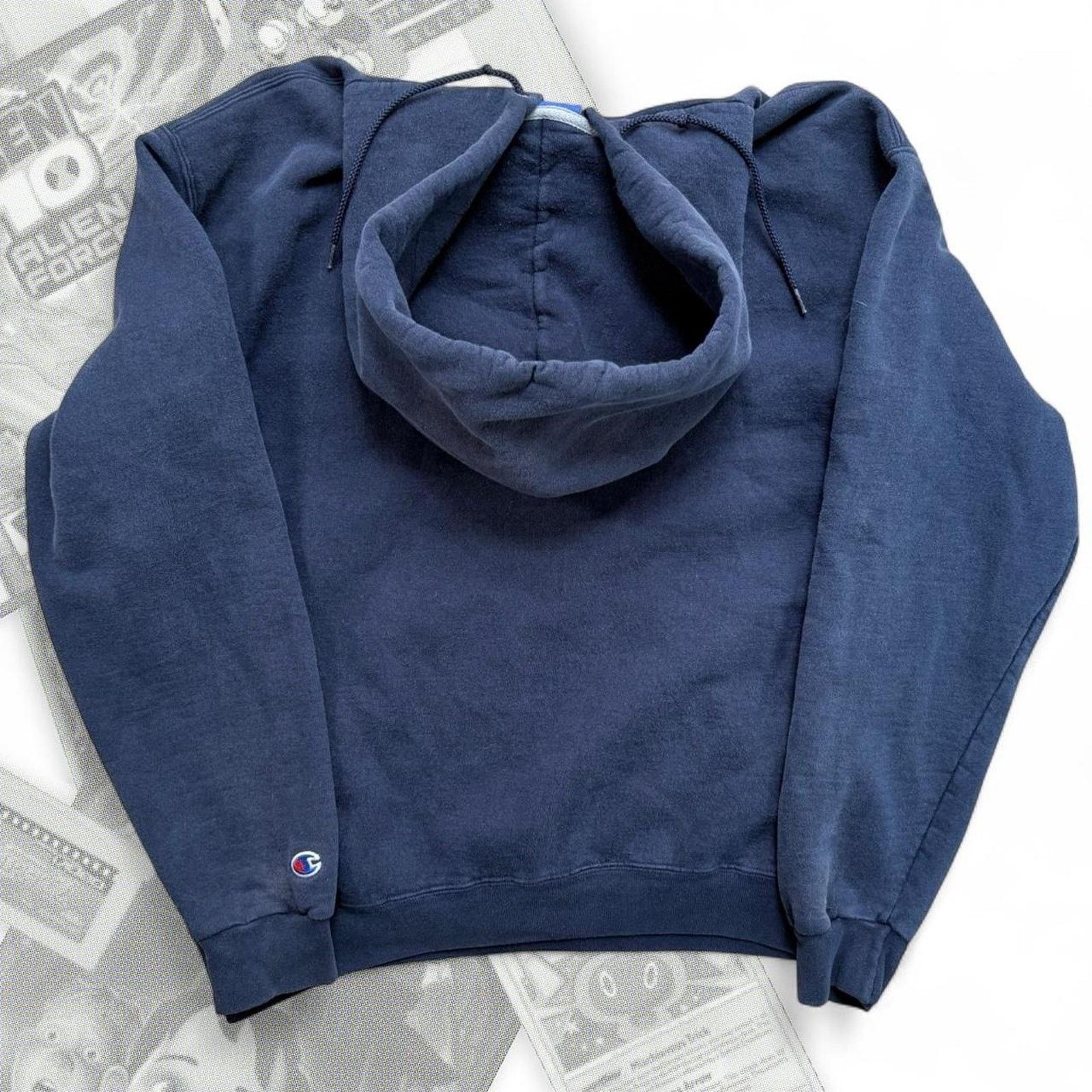 Champion 90’s Navy Blue Champion Pull Over Hoodie Size US M / EU 48-50 / 2 - 2 Thumbnail