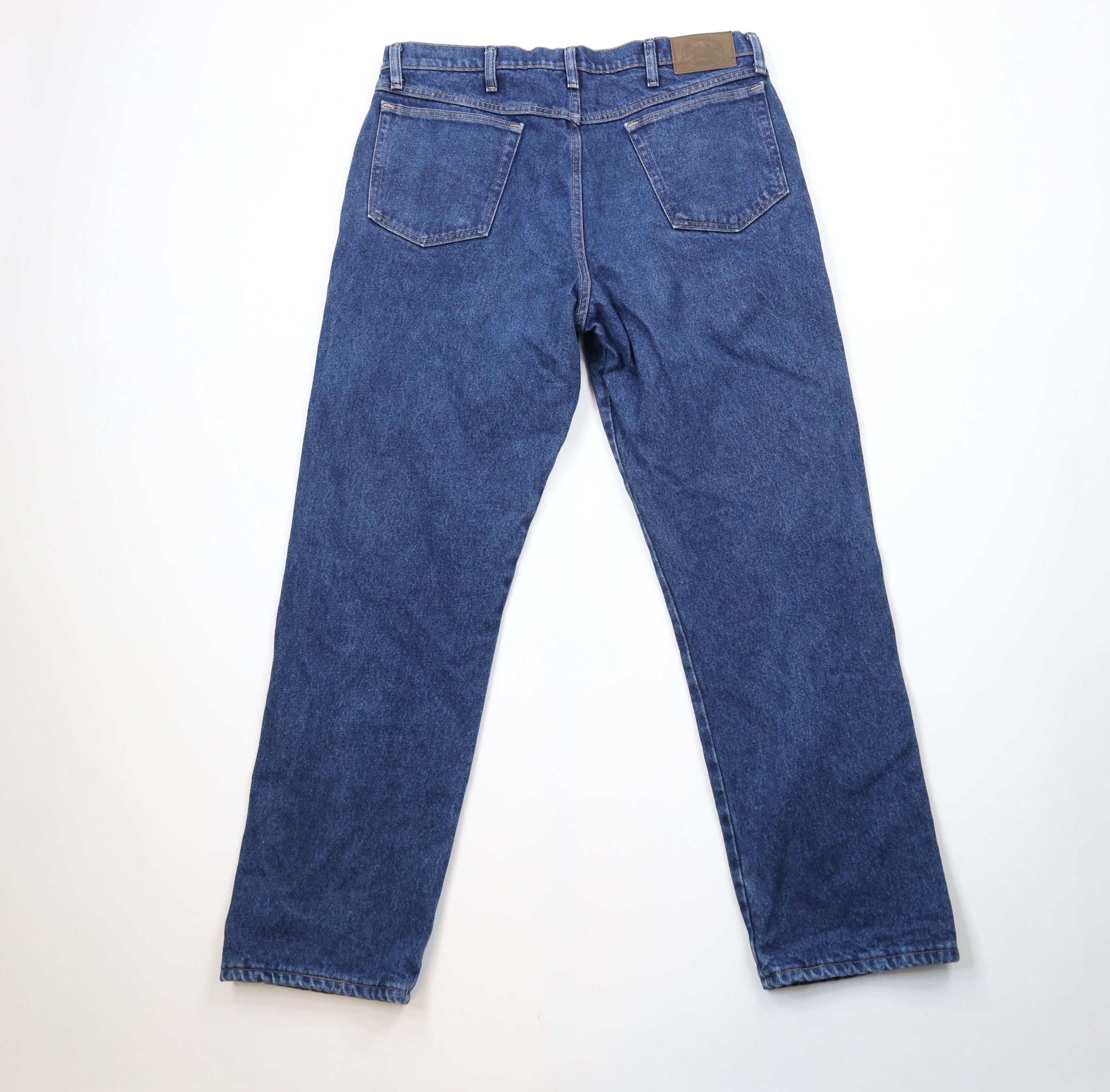 Cabelas × Vintage Vintage Cabelas Heavyweight Flannel Lined Denim Jeans Blue Size US 36 / EU 52 - 9 Thumbnail