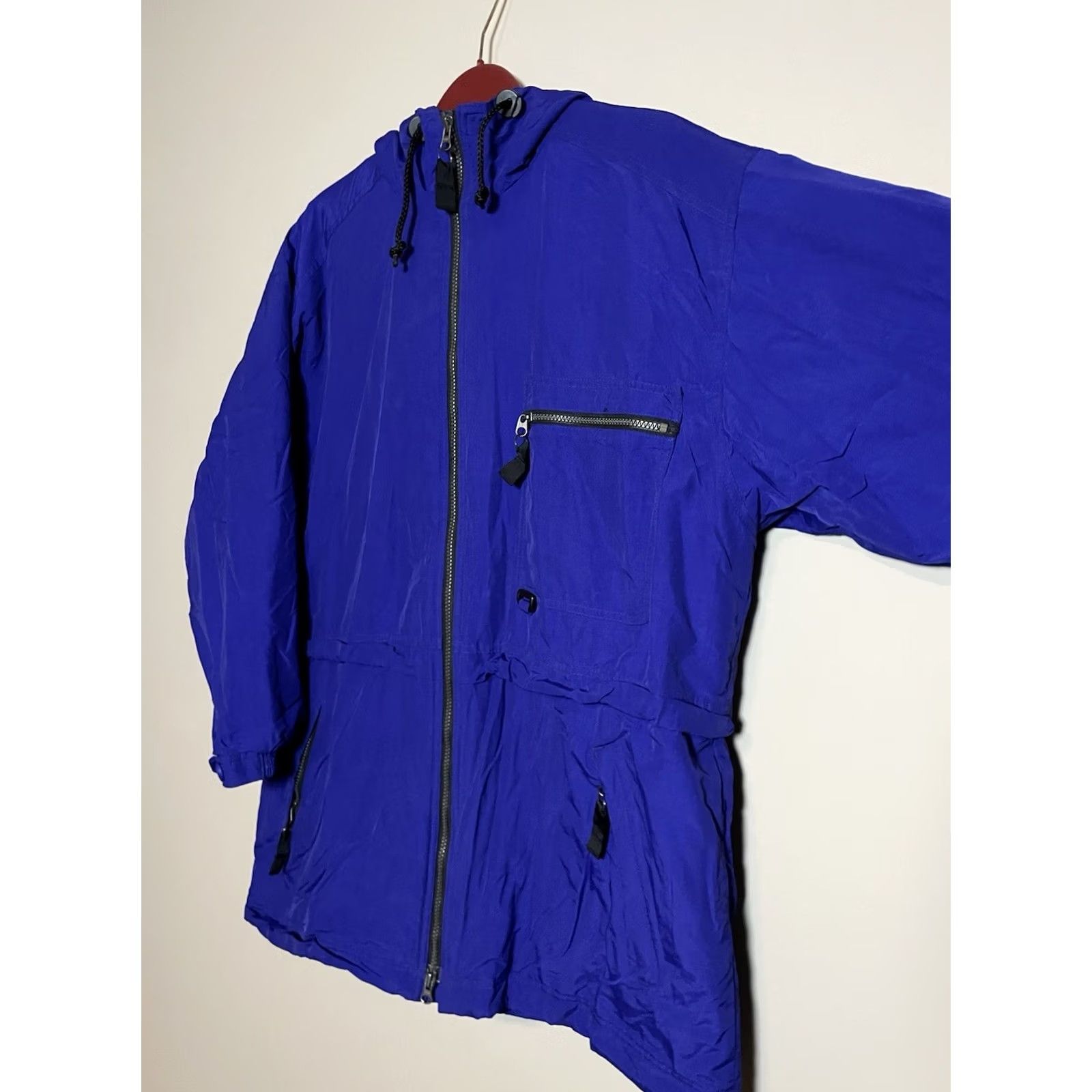 Eddie Bauer VINTAGE Eddie Bauer Coat Hooded Zip Up Insulated Nylon Blue Women’s L Windbreaker Mid-Length Pockets Full Zip B509 Size L / US 10 / IT 46 - 3 Thumbnail