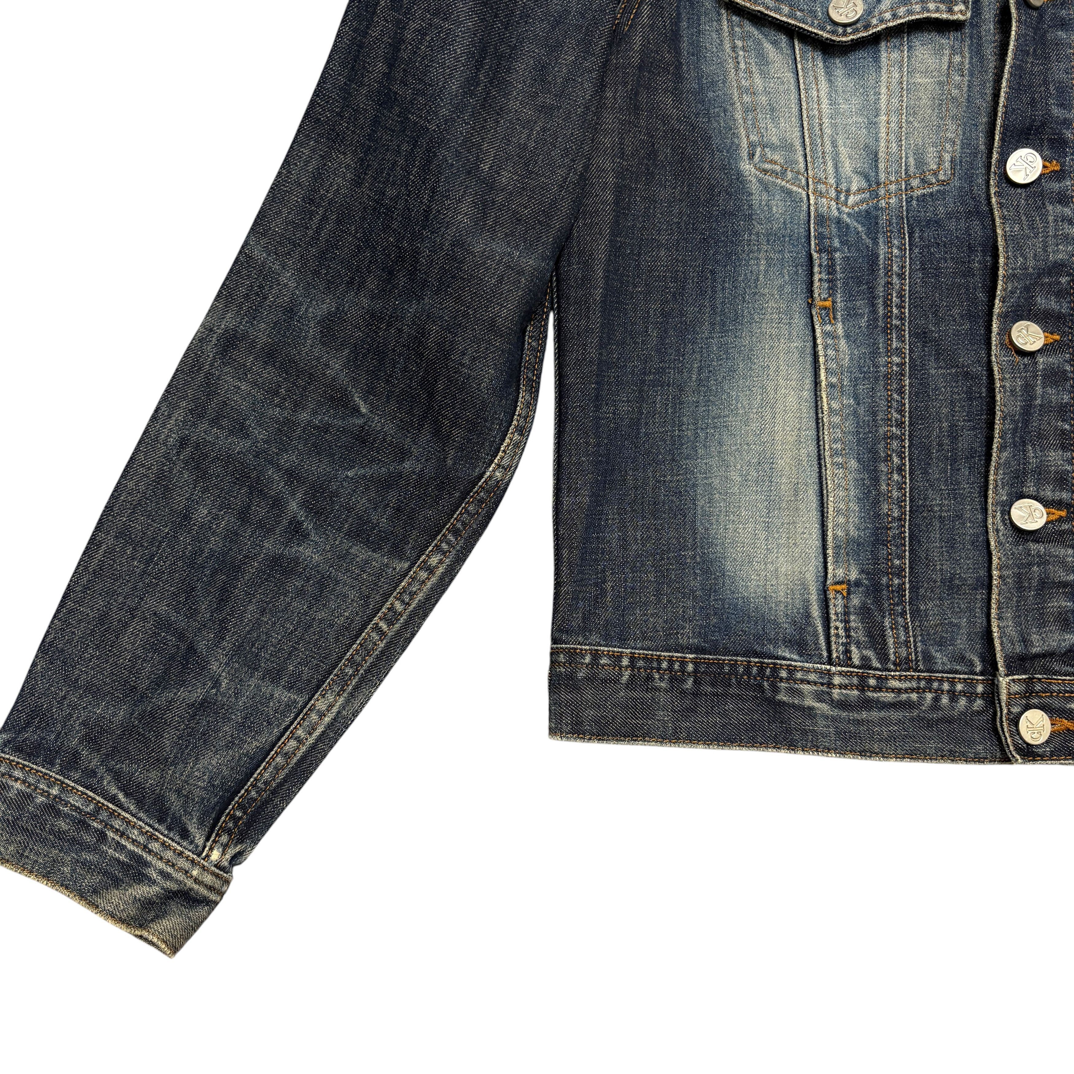Calvin Klein Vintage Calvin Klein Jeans Y2K Womens Denim Jacket Trucker Size L / US 10 / IT 46 - 13 Thumbnail
