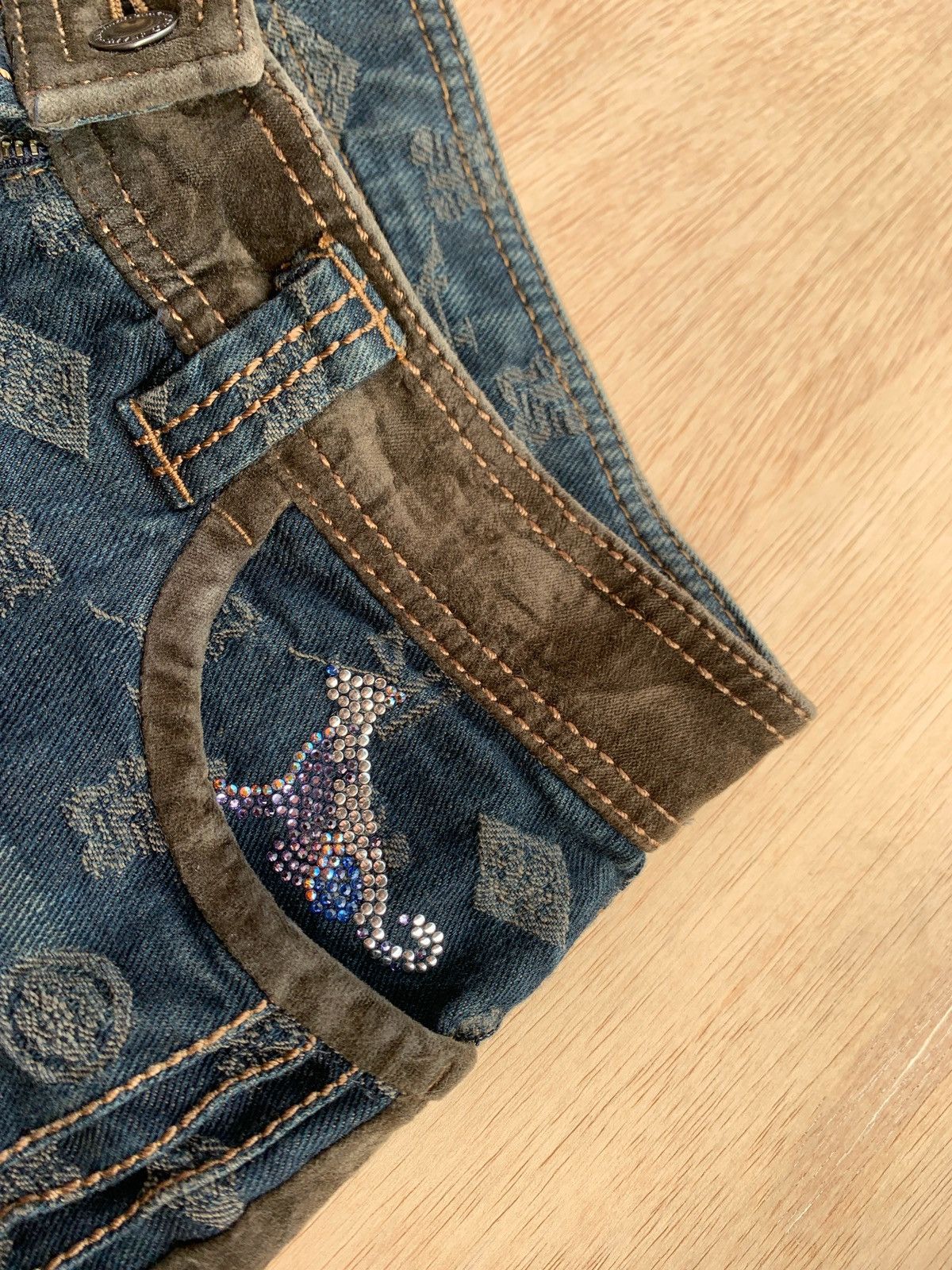 Hysteric Glamour × Japanese Brand Vintage Monogram Flare Bootcut Pants Size US 28 / EU 44 - 7 Thumbnail