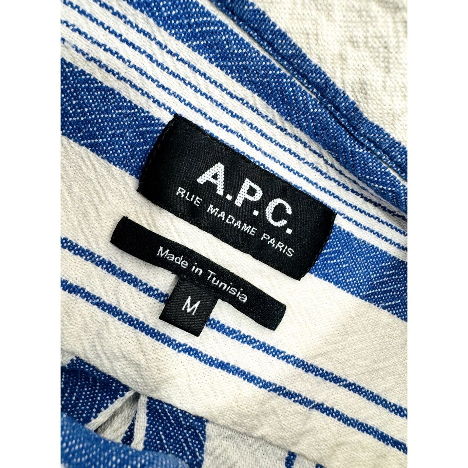 A.P.C. A.P.C. Rue Madame Paris - Mens S / M Striped Shirt Size US S / EU 44-46 / 1 - 6 Thumbnail