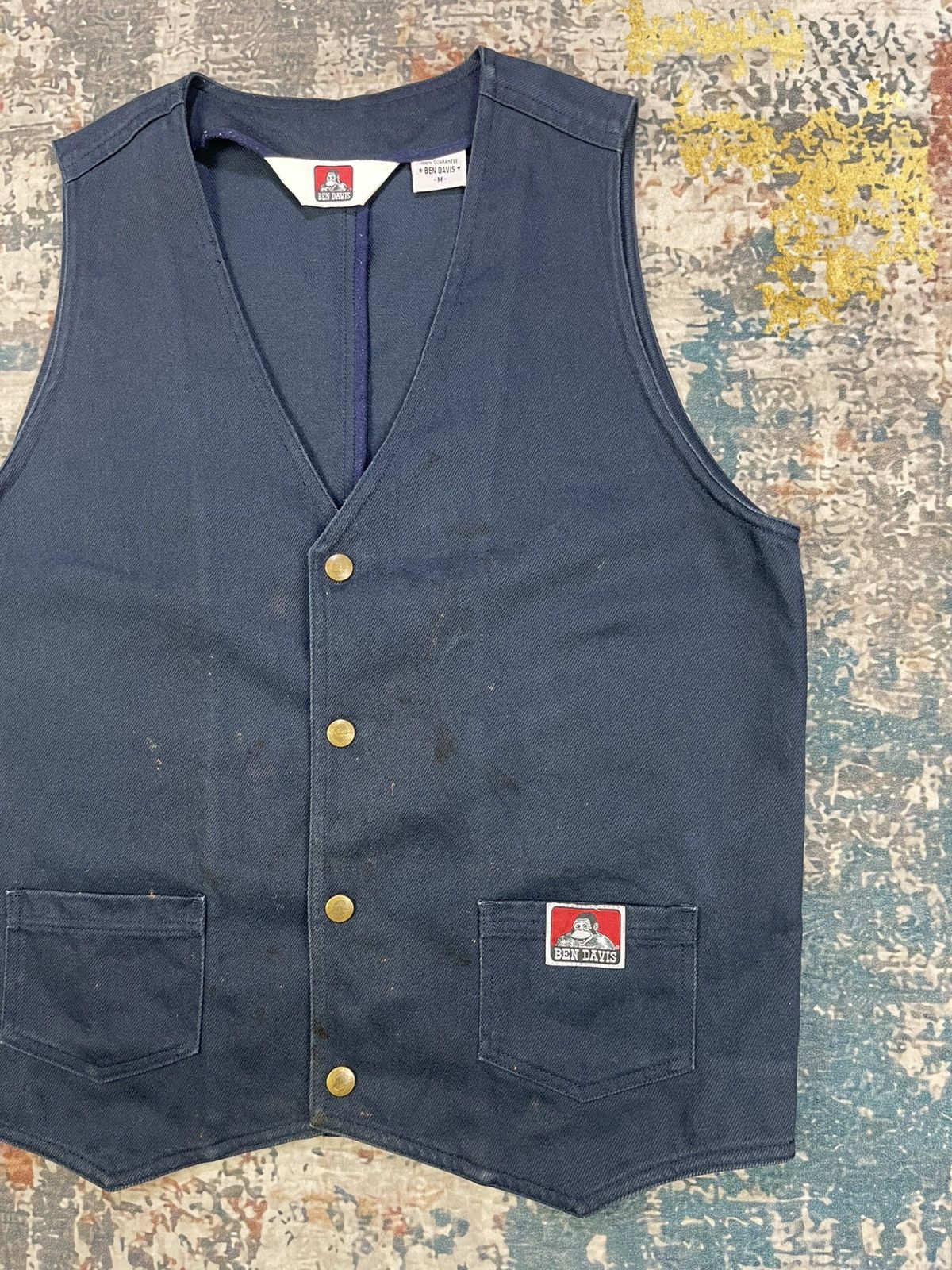 Ben Davis Ben Davis Distressed Solid Work Vest Size US S / EU 44-46 / 1 - 3 Thumbnail