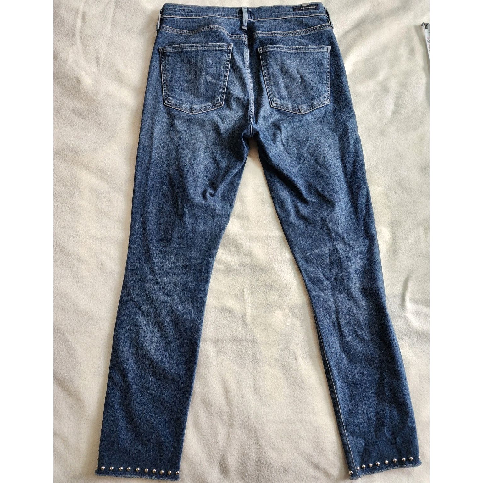 Citizens Of Humanity Citizens of Humanity Rocket HR Skinny Jeans Studded 29 Moto Size 29" - 2 Thumbnail