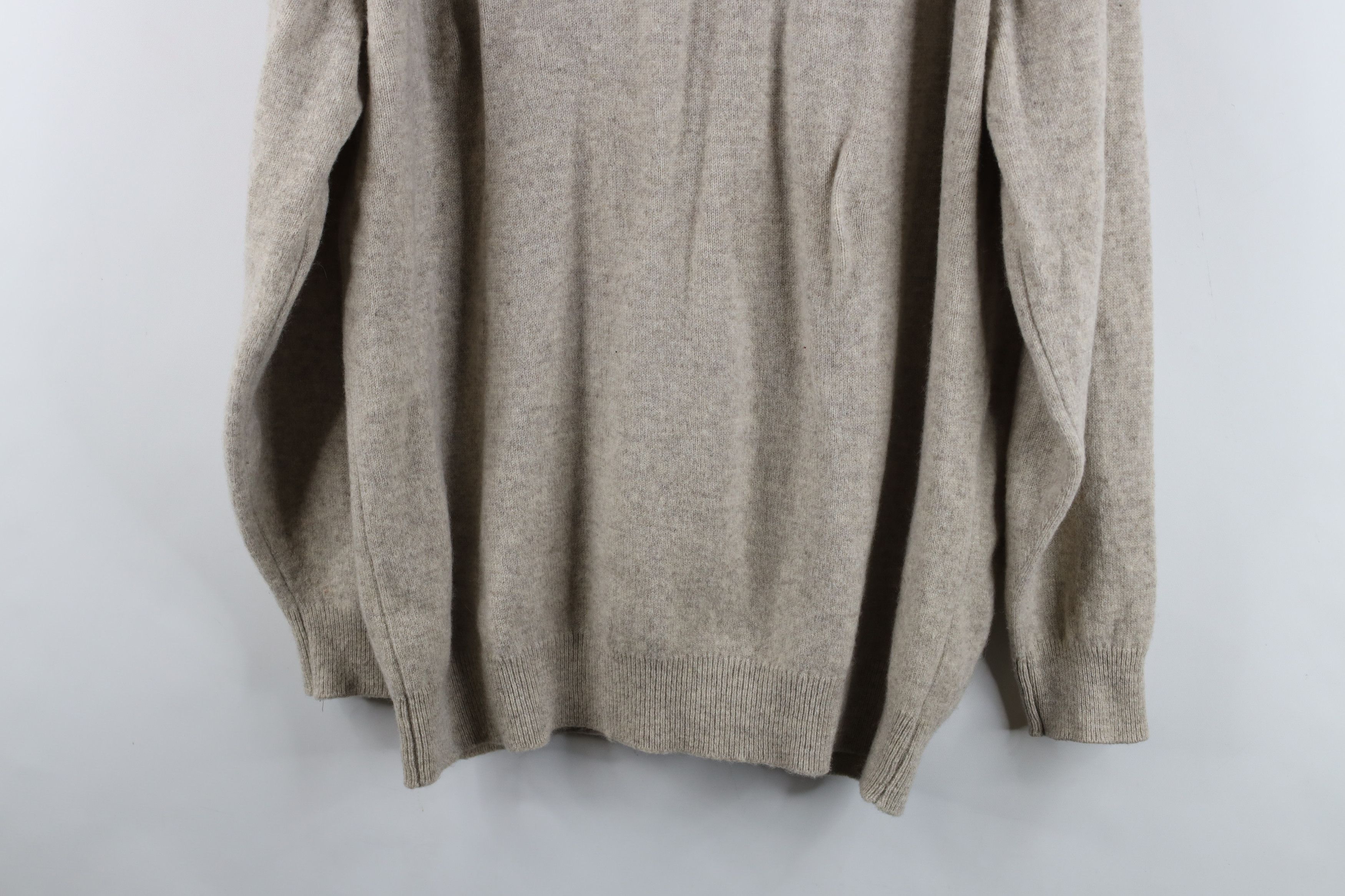 L.L. Bean Vintage 70s LL Bean Knit V-Neck Sweater Heather Gray Size US XL / EU 56 / 4 - 10 Thumbnail