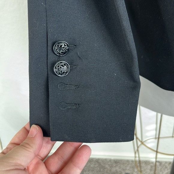 Balmain × Pierre Balmain Balmain One Button Tailored Wool Menswear French Blazer Coat Size M / US 6-8 / IT 42-44 - 3 Thumbnail