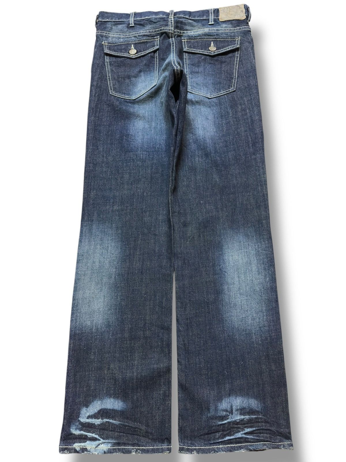 Kapital Vintage Denim Lab Grunge Ripped Distressed Denim Size US 33 - 3 Thumbnail