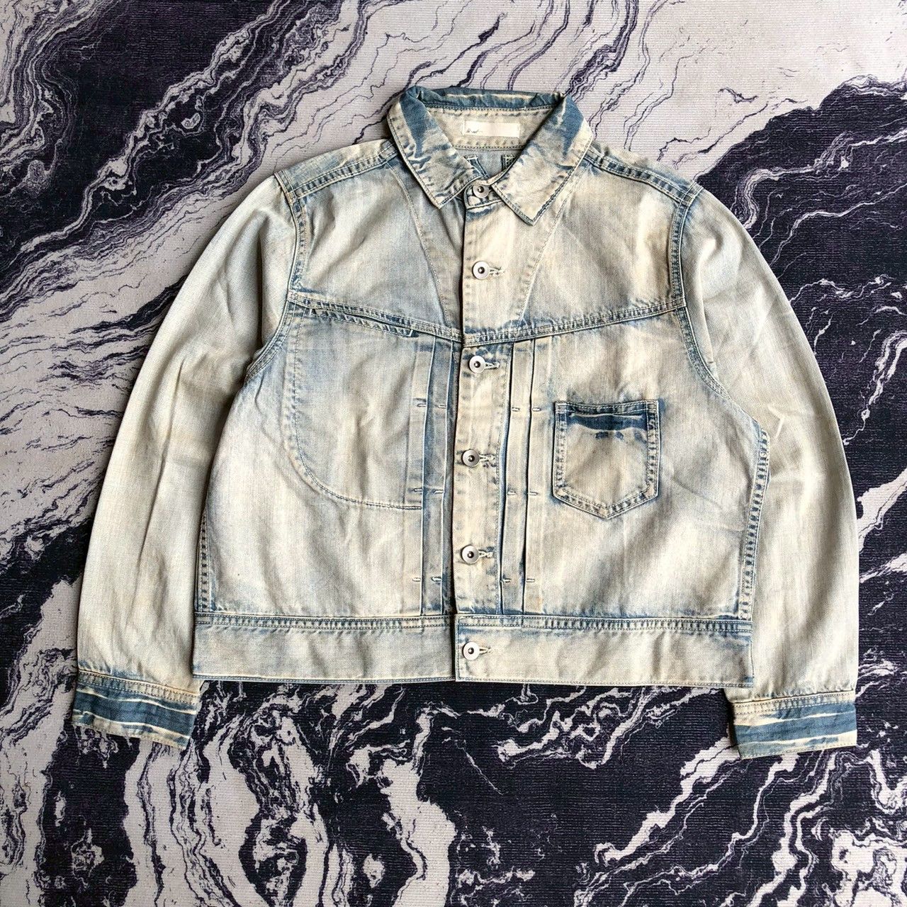 Ne-Net Ne-Net Type 1 Indigo Dyed Cropped Denim Jacket Size US S / EU 44-46 / 1 - 1 Thumbnail