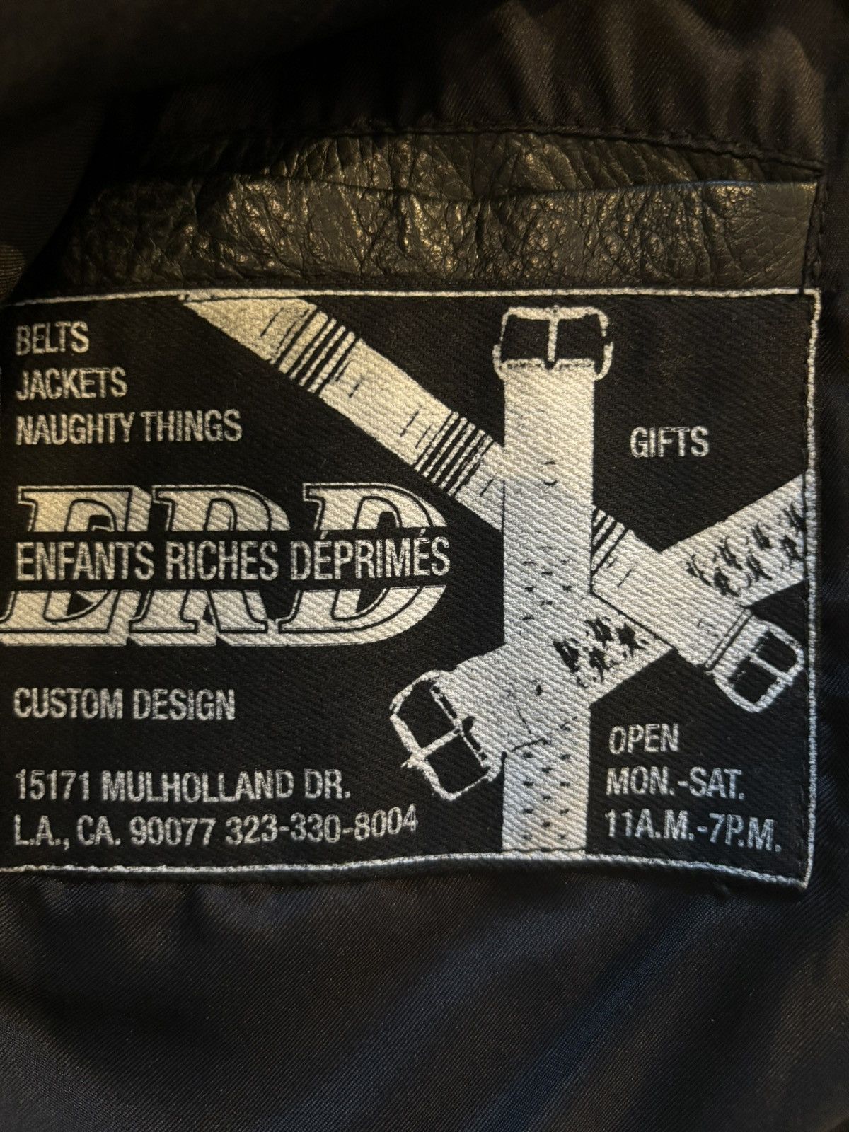 Enfants Riches Deprimes enfants riches deprimes 17ss checkerboard leather jacket Size US M / EU 48-50 / 2 - 4 Thumbnail
