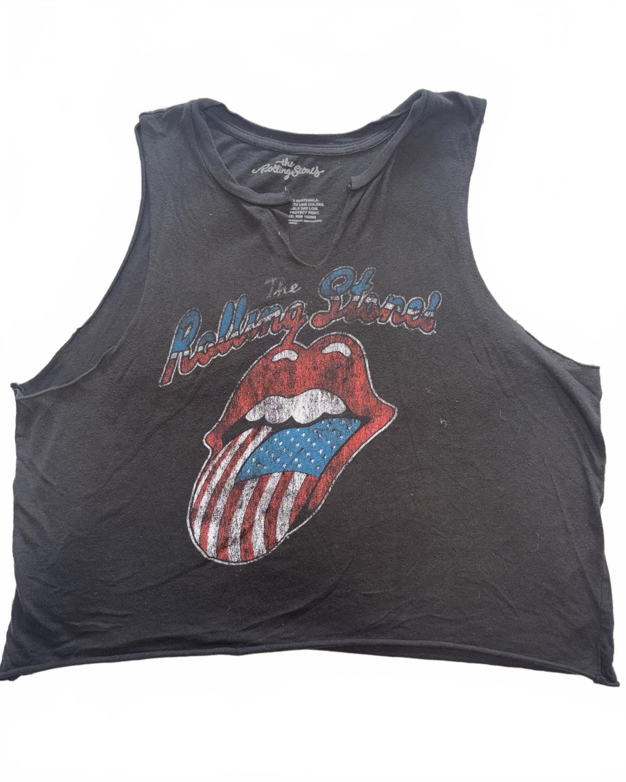 The Rolling Stones The Rolling Stones Vintage Tank Top - American Flag Design Size L / US 10 / IT 46 - 1 Thumbnail