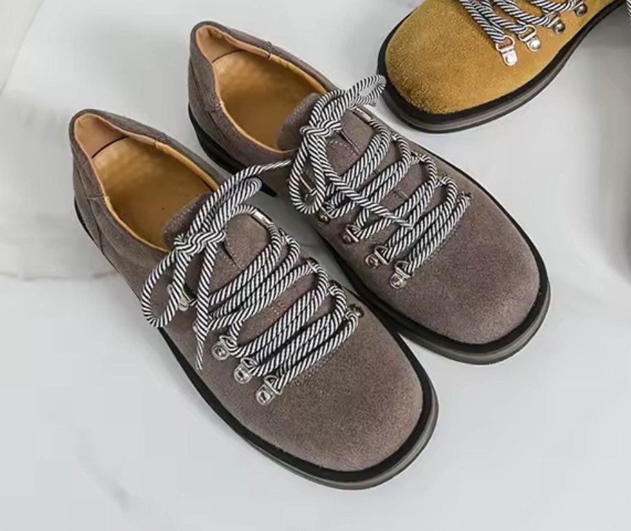 Other Casual Streetwear Beige Leather Retro Style Oxford Boots Size US 10.5 / EU 43-44 - 4 Thumbnail