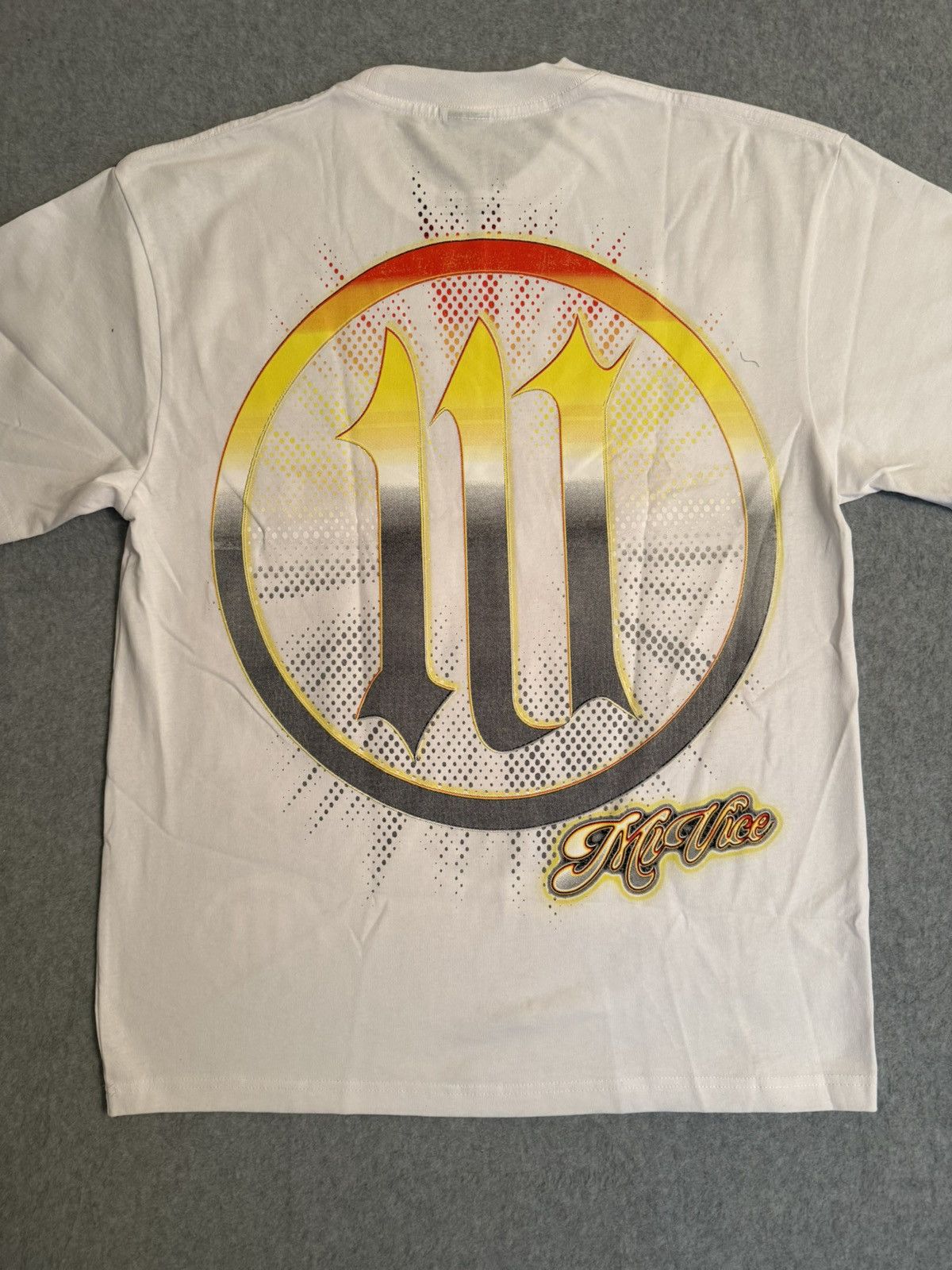 Other Mi Vice White Graphic T-Shirt Size US L / EU 52-54 / 3 - 2 Thumbnail