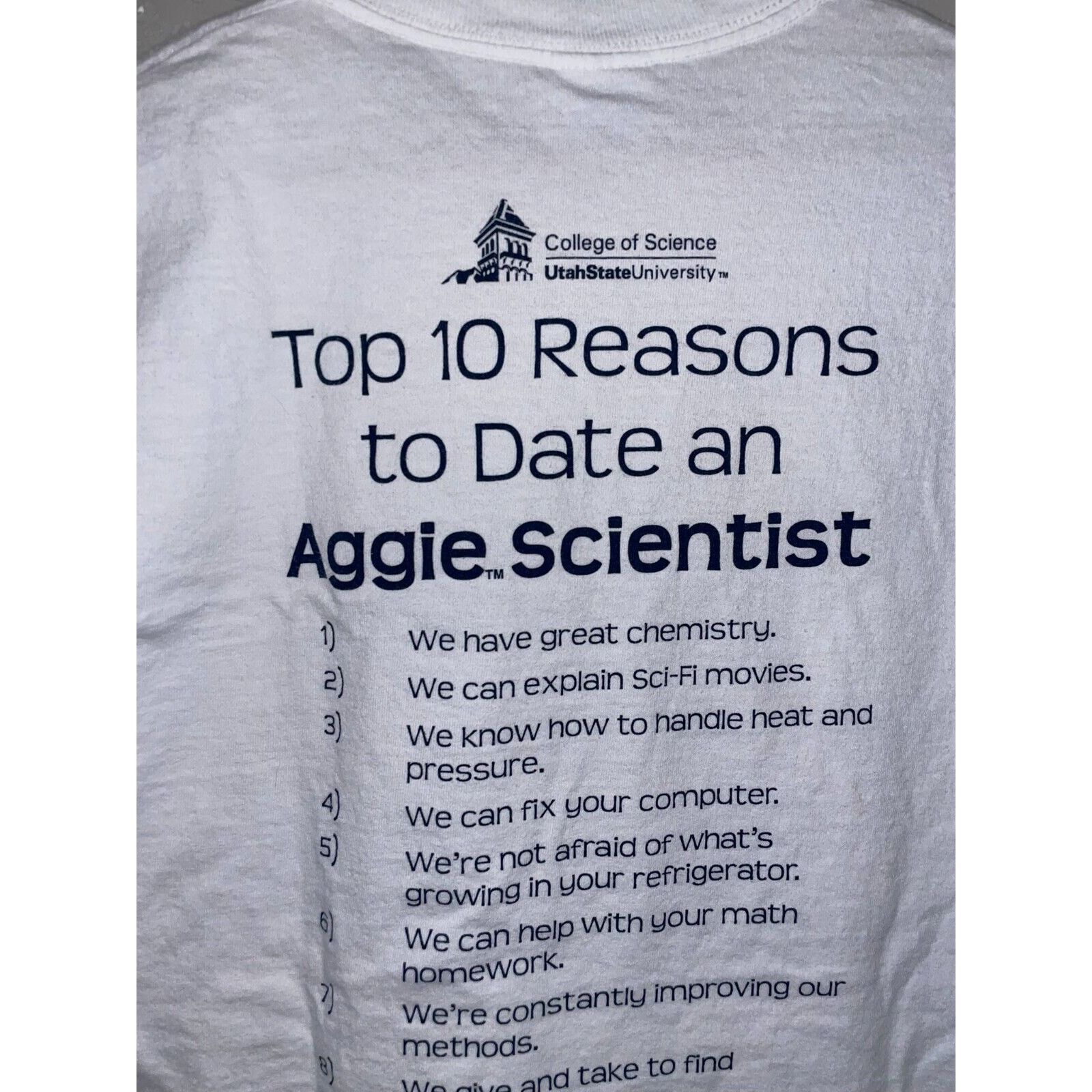 Gildan College Of Science Shirt Utah State 10 Reasons To Date Tee M Size US M / EU 48-50 / 2 - 6 Thumbnail