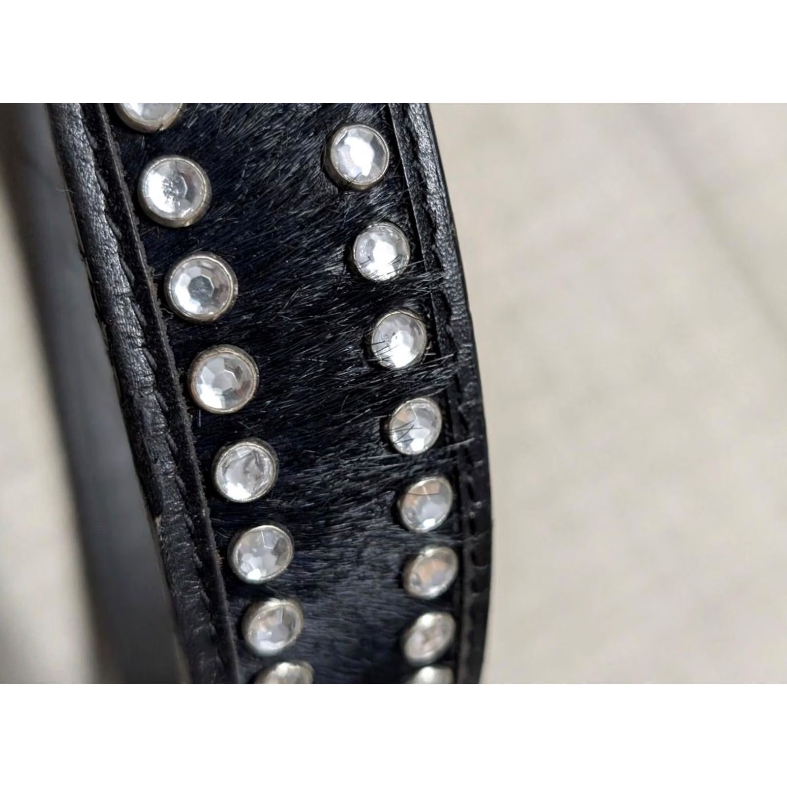 Vintage VINTAGE Ranger Western Belt Studded Buckle 32 Black Leather Tooled Cowboy Rodeo Mens Belt Size 32 - 4 Thumbnail