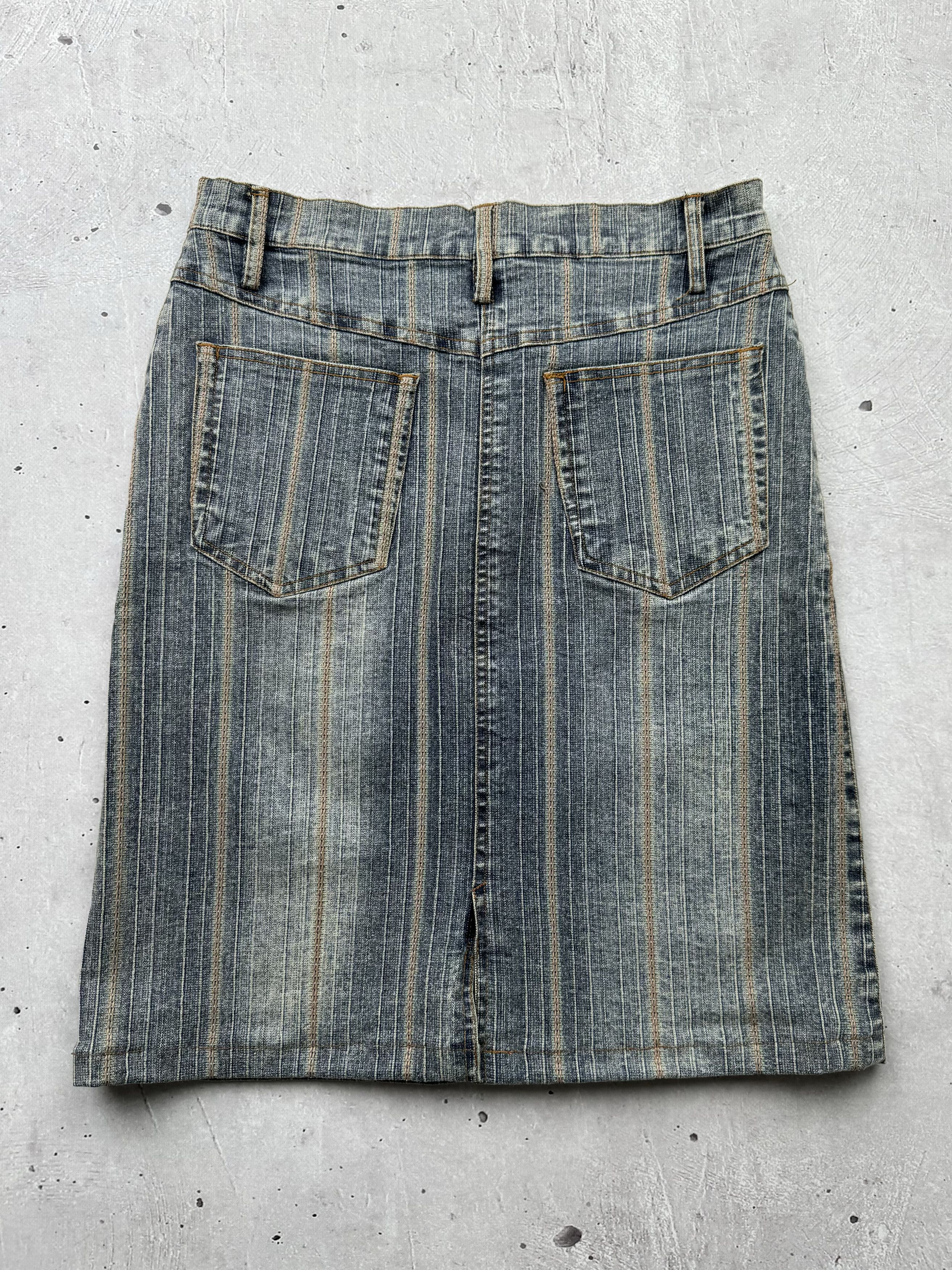Japanese Brand × Vintage Vintage Amazing Denim Skirt Size 27" / US 4 / IT 40 - 5 Thumbnail