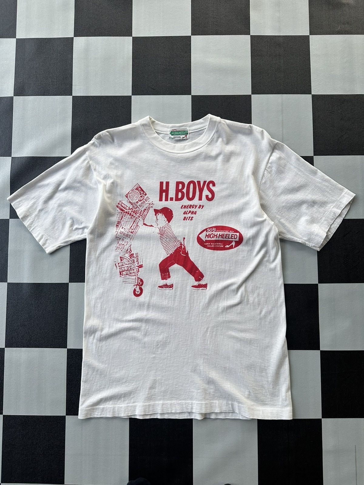 Vintage Vintage 50s Alpha Bits H Boys Single Stitch Tshirt A500 Size US S / EU 44-46 / 1 - 1 Thumbnail