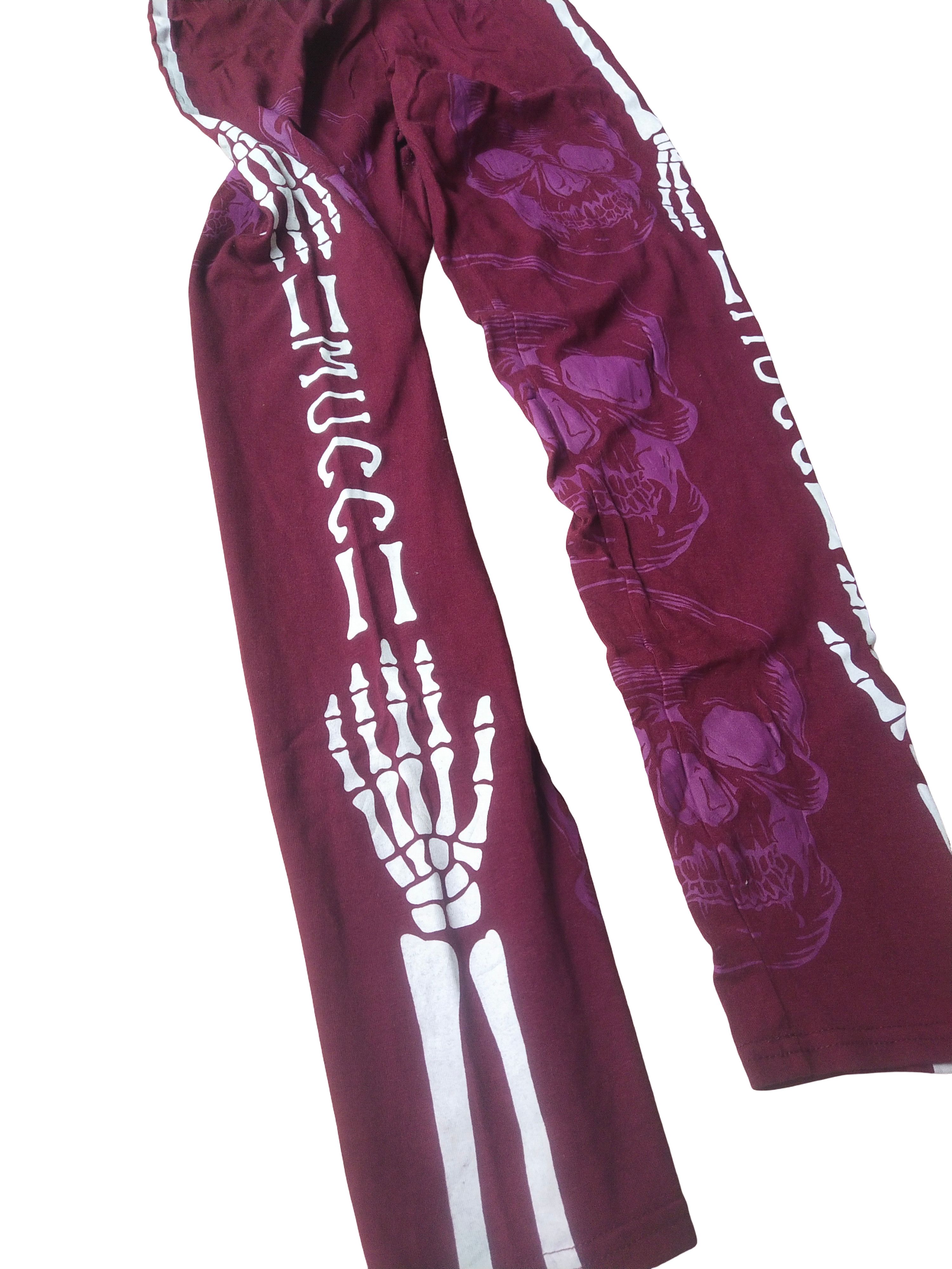 Hysteric Glamour 2000s Harajuku Punk Gothic Skull Skeleton Leggings Japan Y2K Size 26" / US 2 / IT 38 - 5 Thumbnail