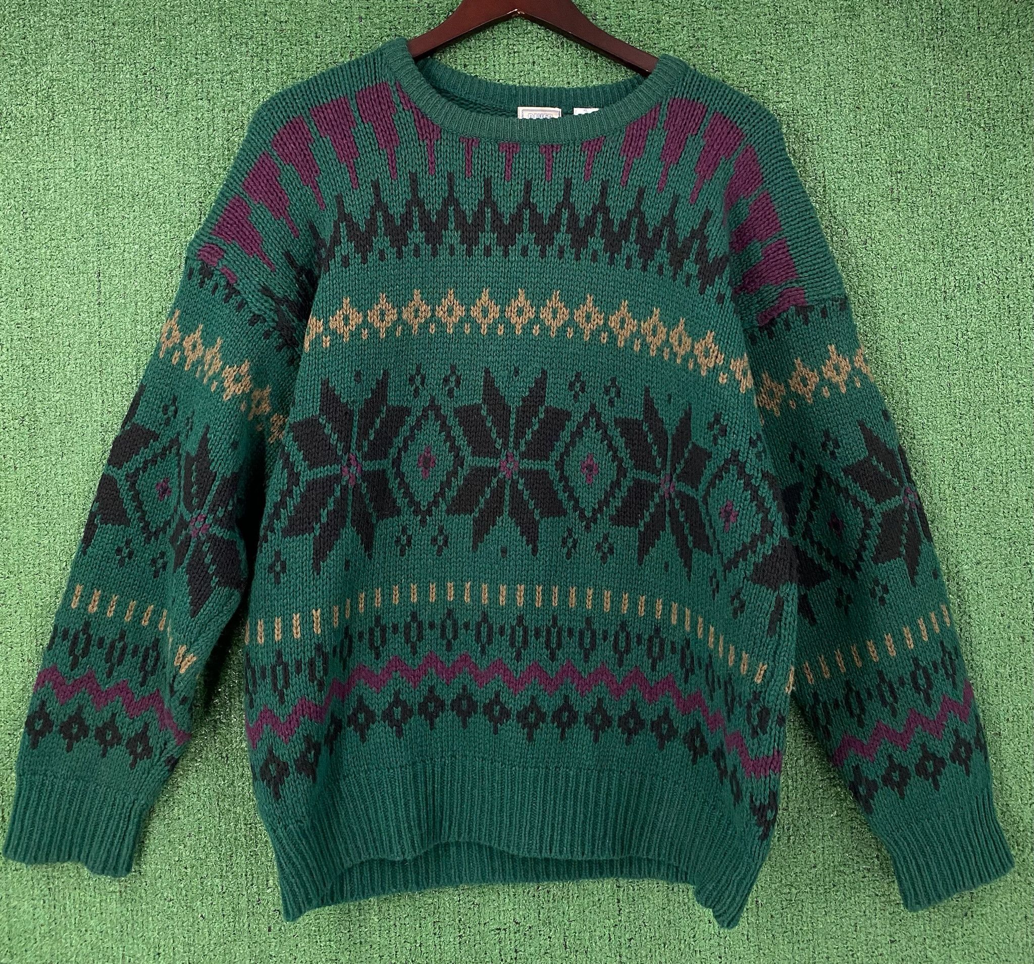 Vintage 90’s River Trader Nordic Fair Isle 100% Wool Sweater XL Size US XL / EU 56 / 4 - 2 Thumbnail