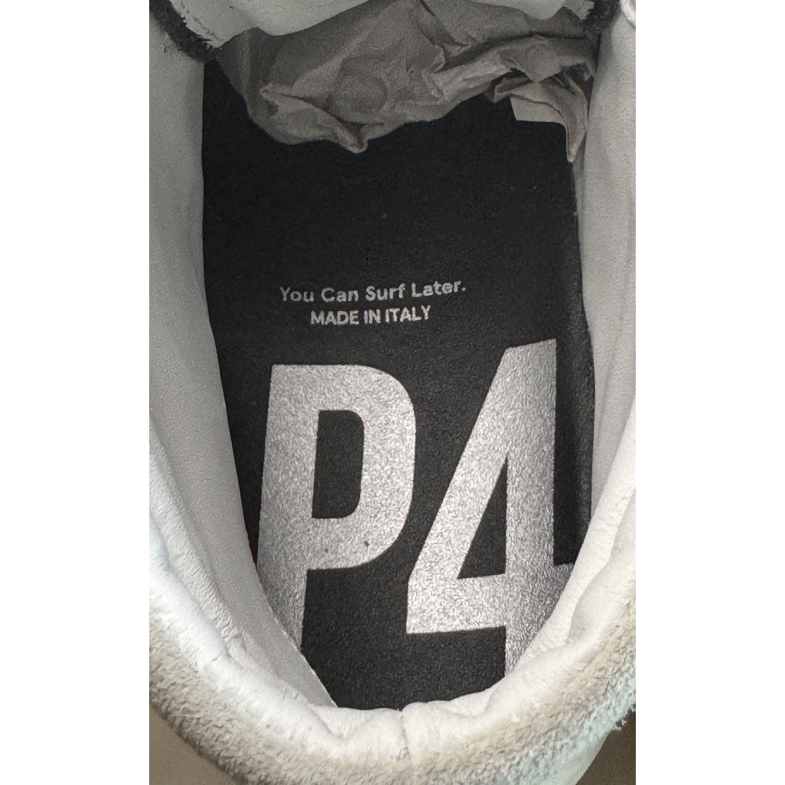P448 P448 Rail Tulum ShoesGold High Top Made In Italy - Leather Size US 6.5 / IT 36.5 - 6 Thumbnail