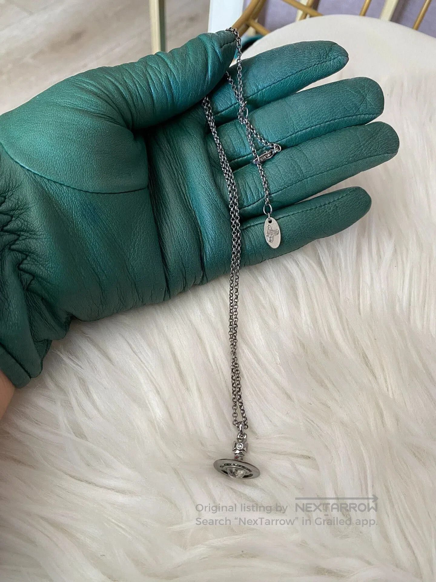 Vivienne Westwood Vivienne Westwood Small Gun Black Orb Necklace. Size ONE SIZE - 5 Thumbnail