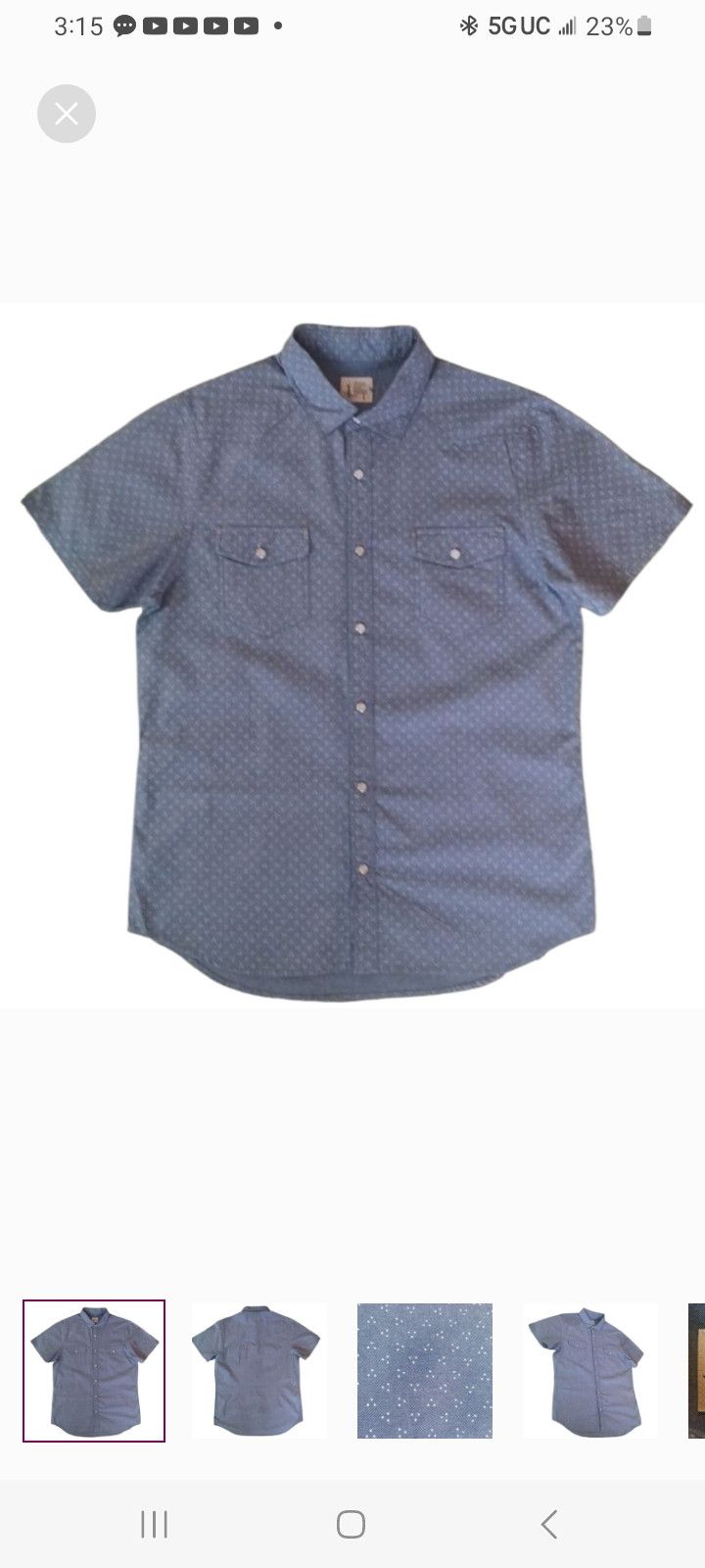 Howe Howe Creative WorkForce Short Sleeve Button Up Shirt. Size US L / EU 52-54 / 3 - 1 Thumbnail