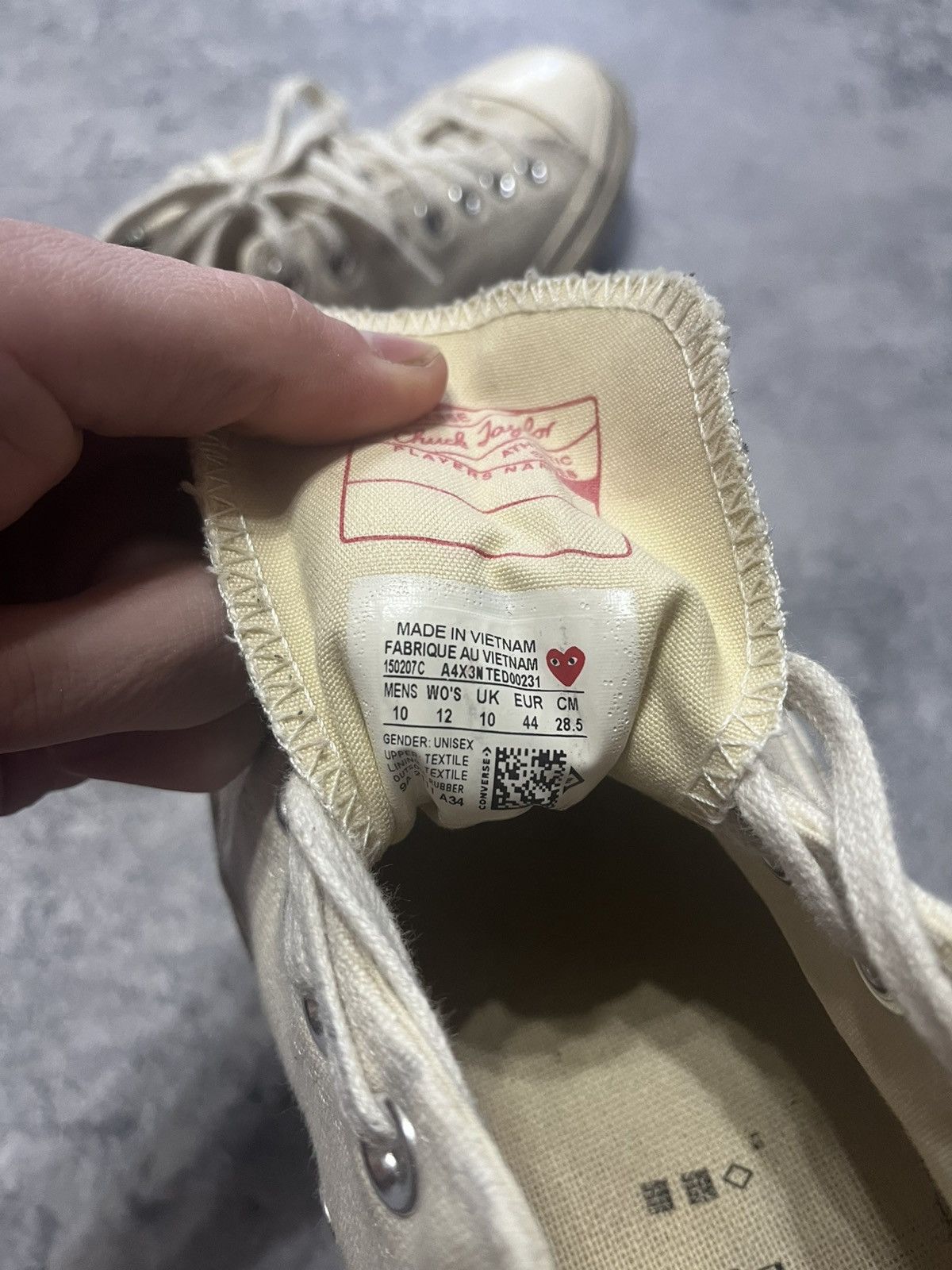 Comme des Garcons PLAY × Converse Convers Play Commedesgarcons Y2K Size US 10.5 / EU 43-44 - 10 Thumbnail