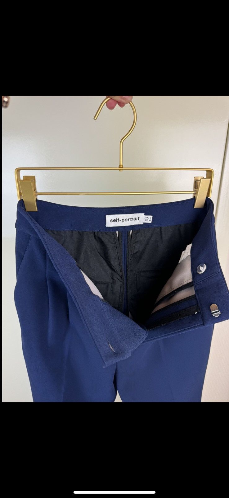 Self-Portrait Self portrait high waist pleated trousers suit pants US4 S Size 27" / US 4 / IT 40 - 6 Thumbnail