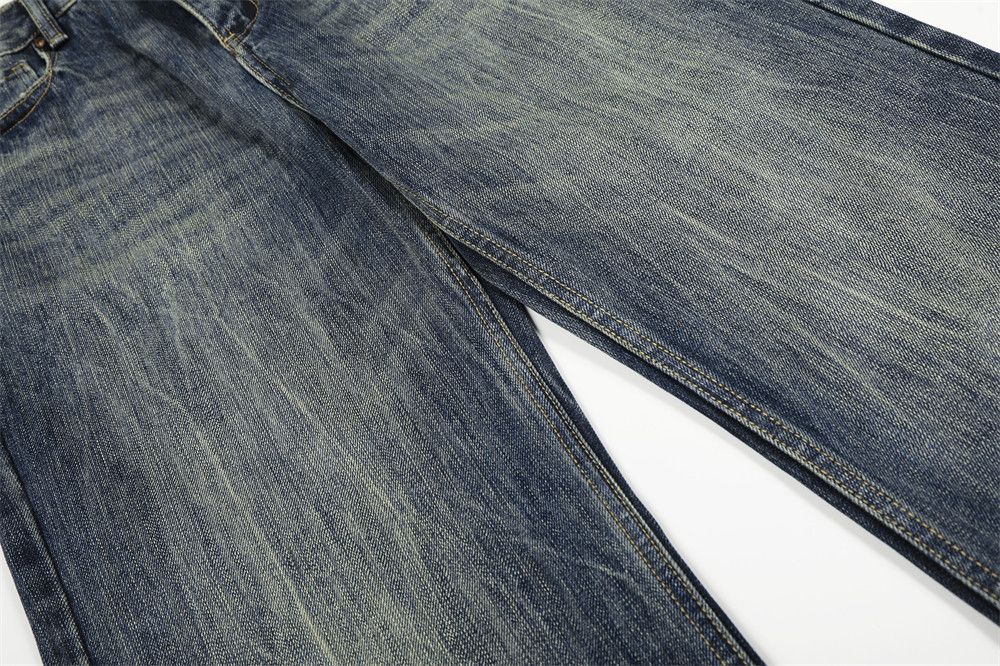 Vintage Retro male punk casual washed flared jeans Size US 32 / EU 48 - 4 Thumbnail