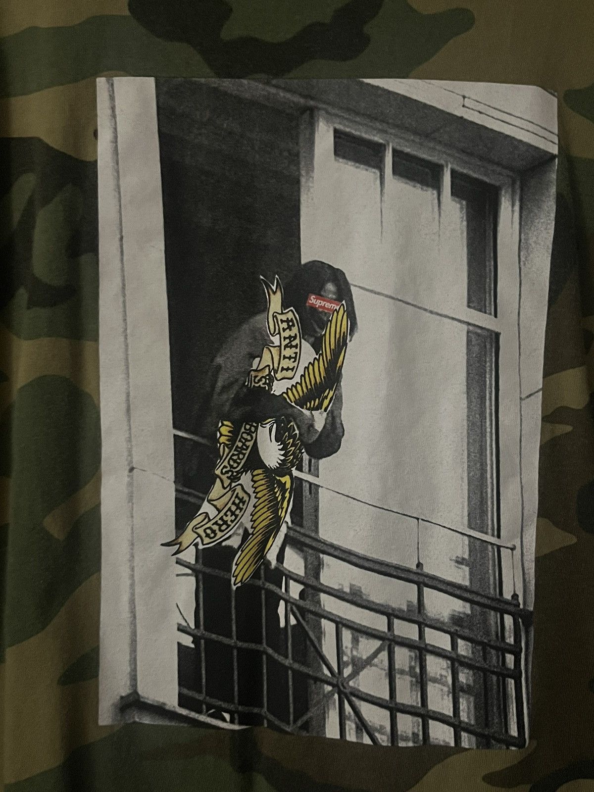 Antihero × Supreme Supreme X Anti Hero - Balcony Tee Size US M / EU 48-50 / 2 - 2 Thumbnail