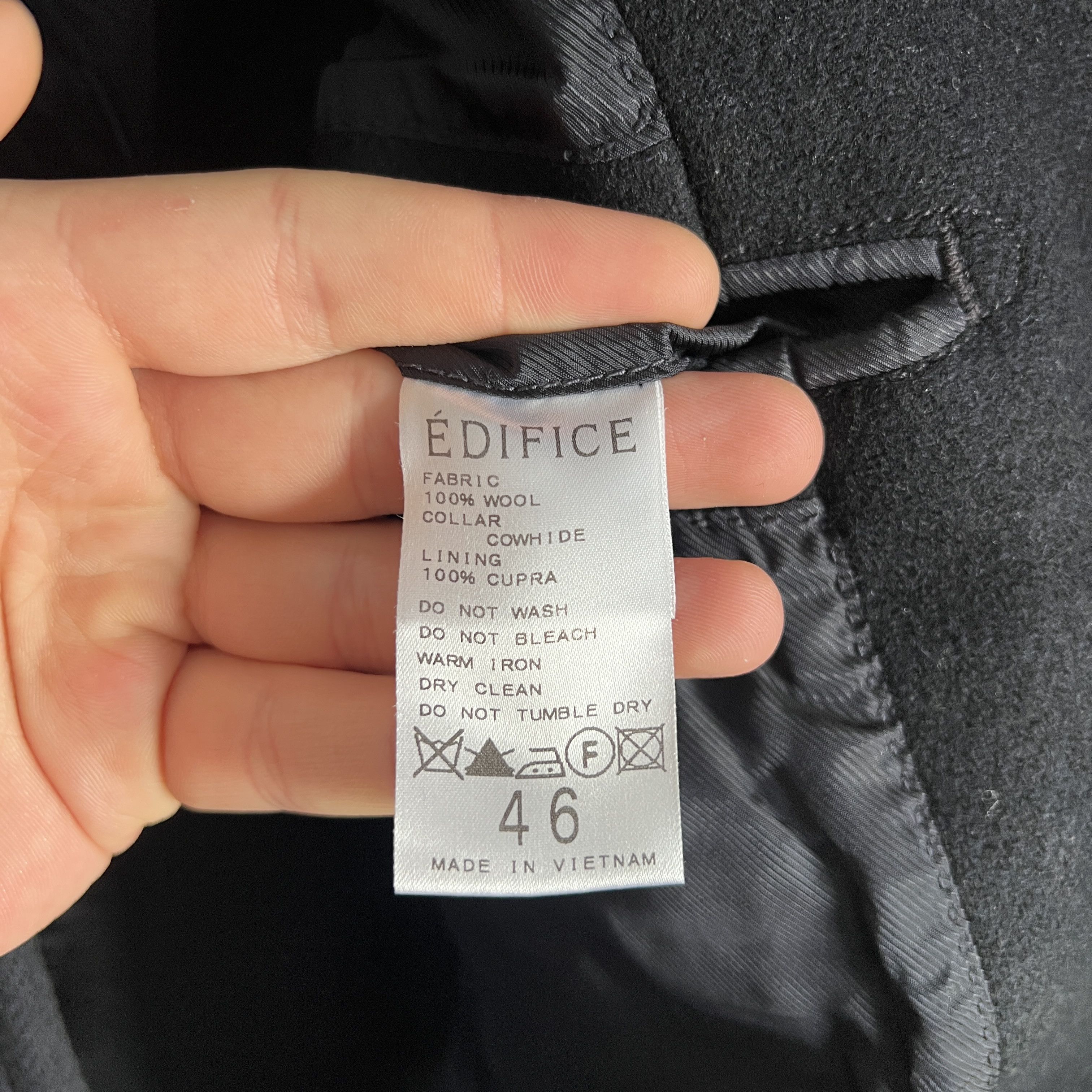Edifice Japan × Japanese Brand RARE Men's EDIFICE Wool Casual Button Coat Size 46 Size US S / EU 44-46 / 1 - 11 Thumbnail