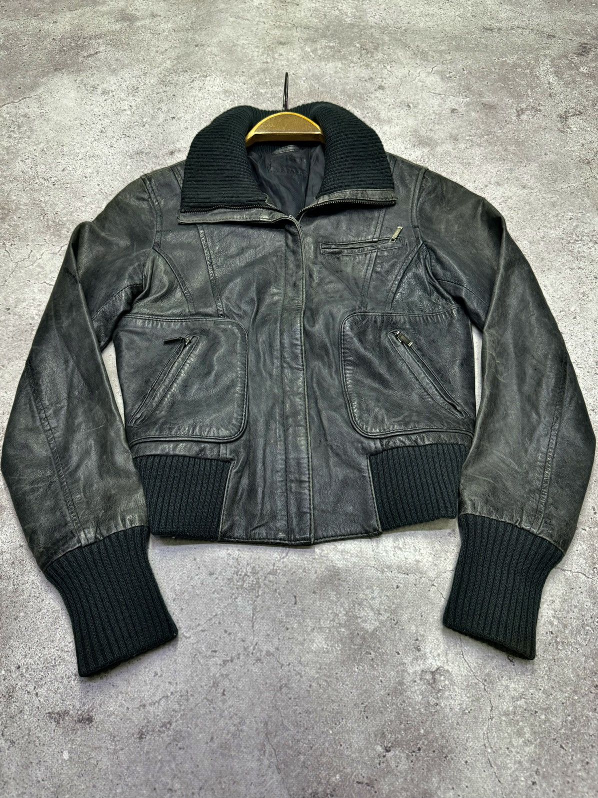 Hedi Slimane Vintage 00s Bomber Soft Leather Jacket Size US M / EU 48-50 / 2 - 4 Thumbnail