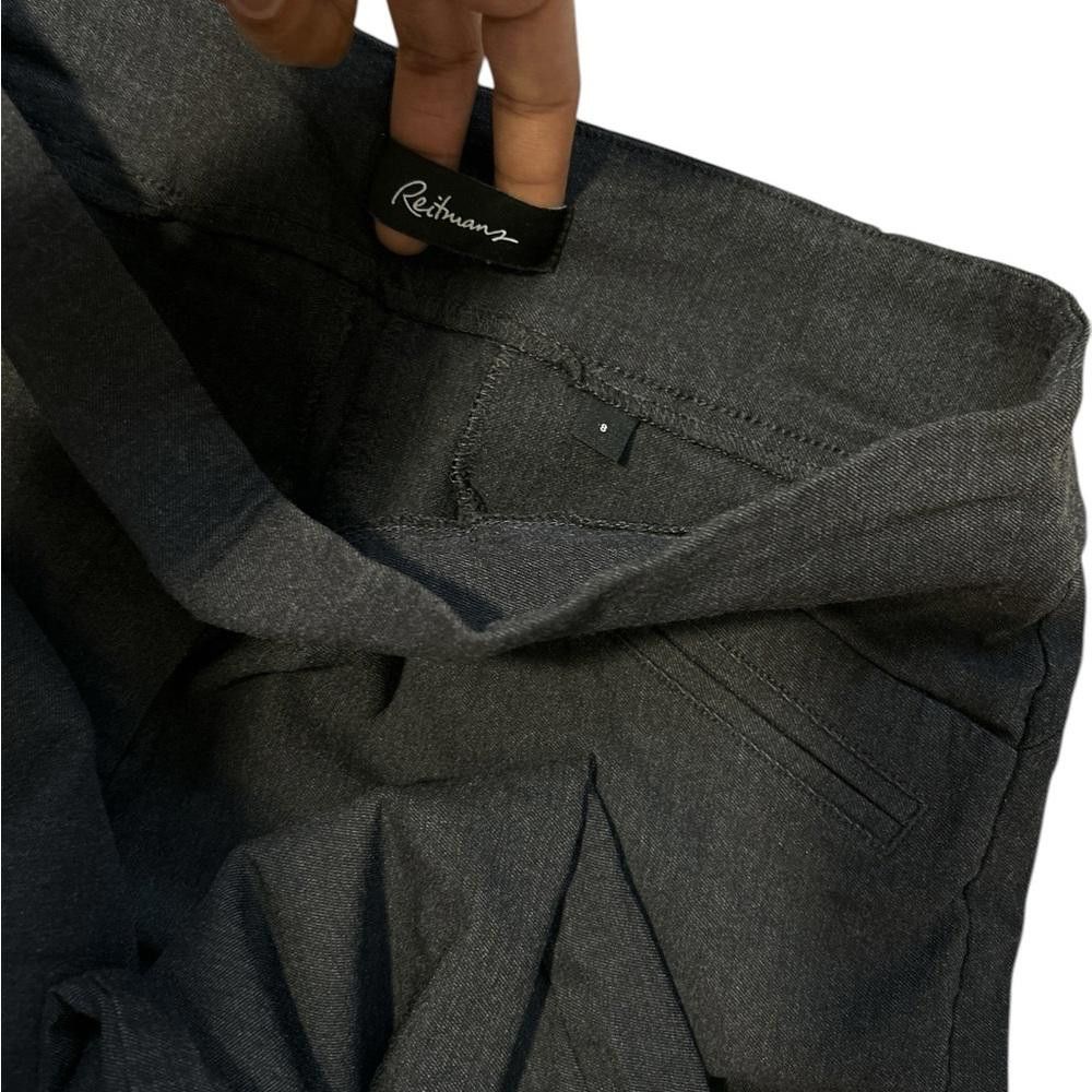 Designer Reitmans dark grey Women's black pull-on pants Size 30" / US 8 / IT 44 - 6 Thumbnail
