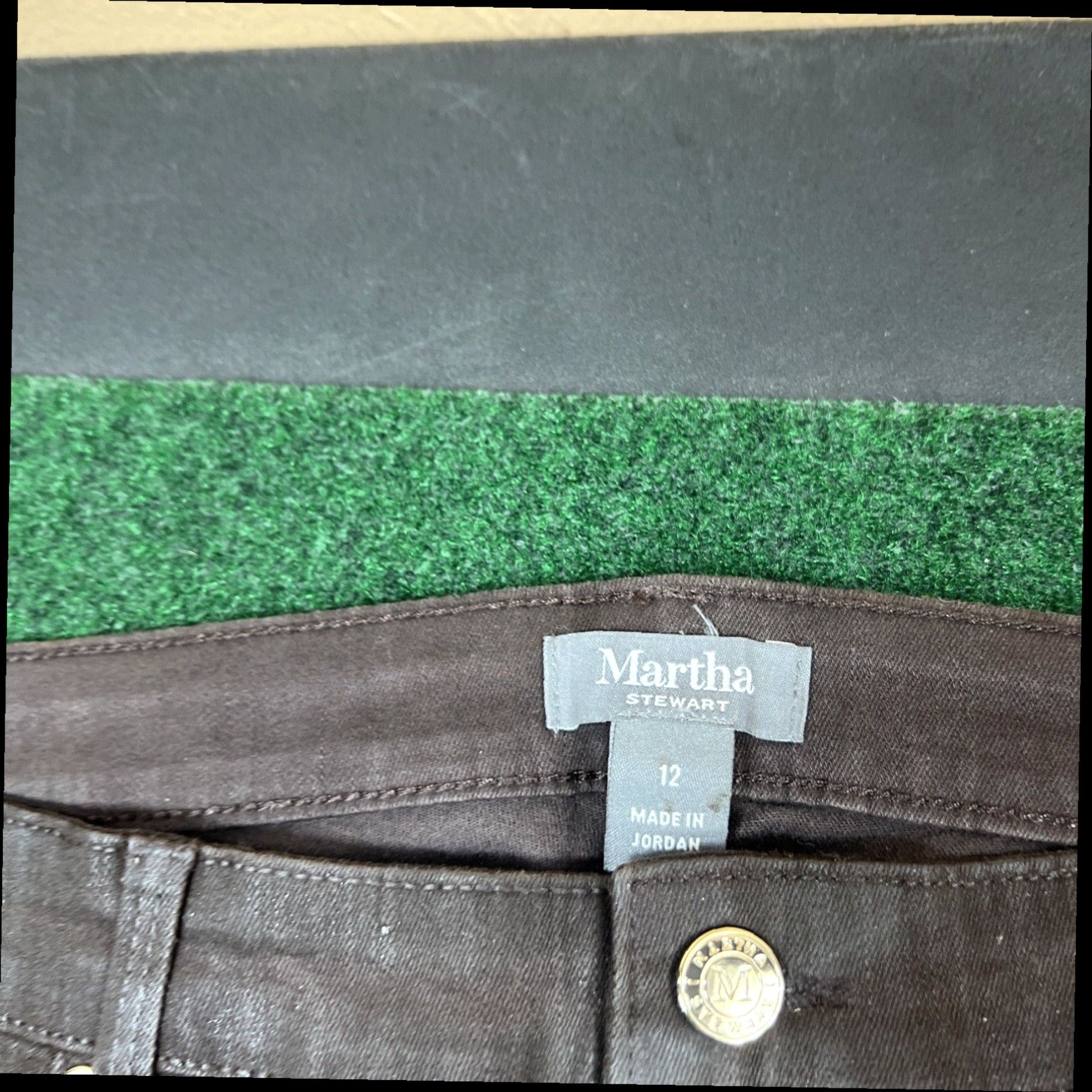 Vintage Martha Stewart Women Brown Casual Pants 12 31x30 New W Tags Size 34" / US 12 / IT 48 - 3 Thumbnail