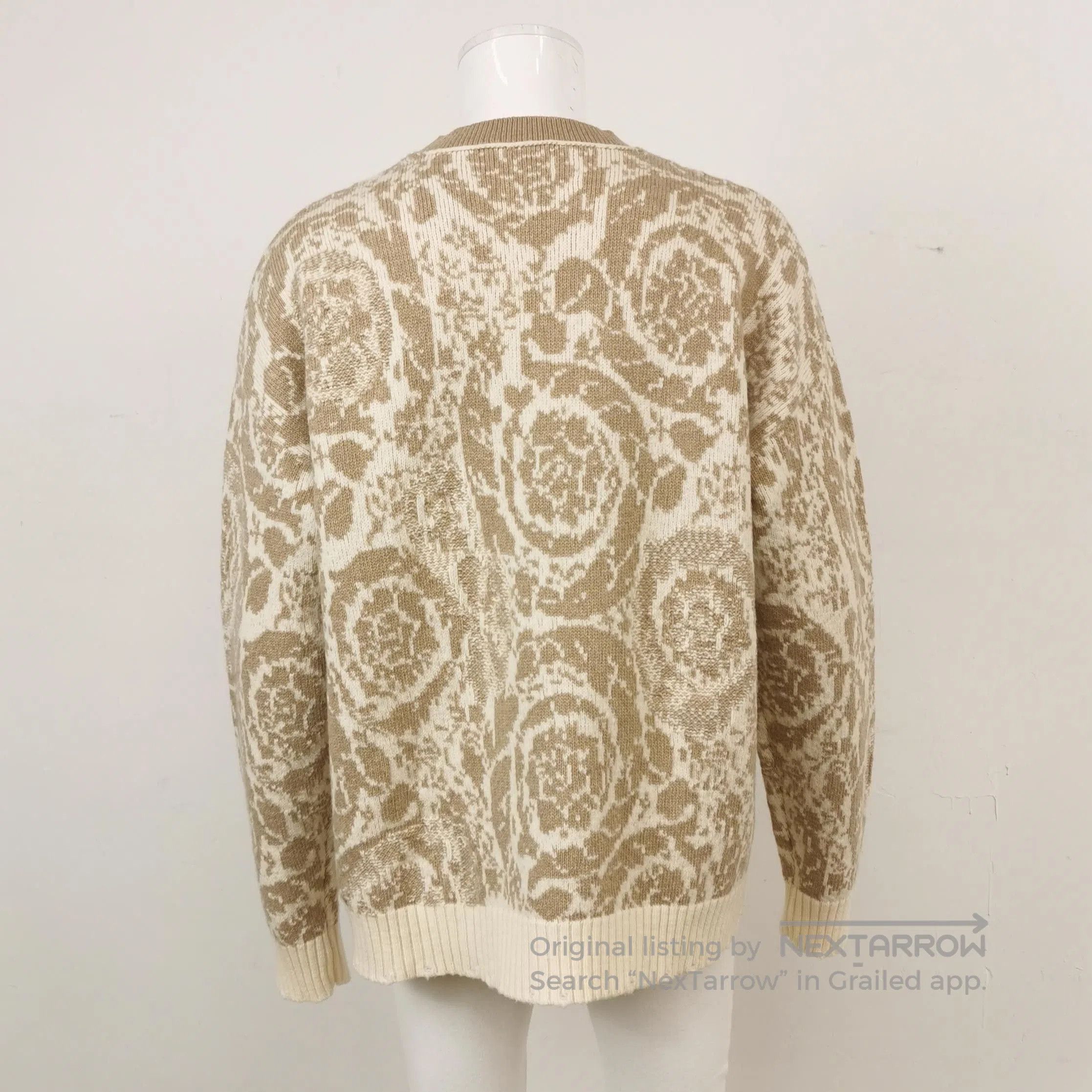 Versace Versace Patterned Wool Blend Crewneck Sweater. Size US XXL / EU 58 / 5 - 1 Thumbnail