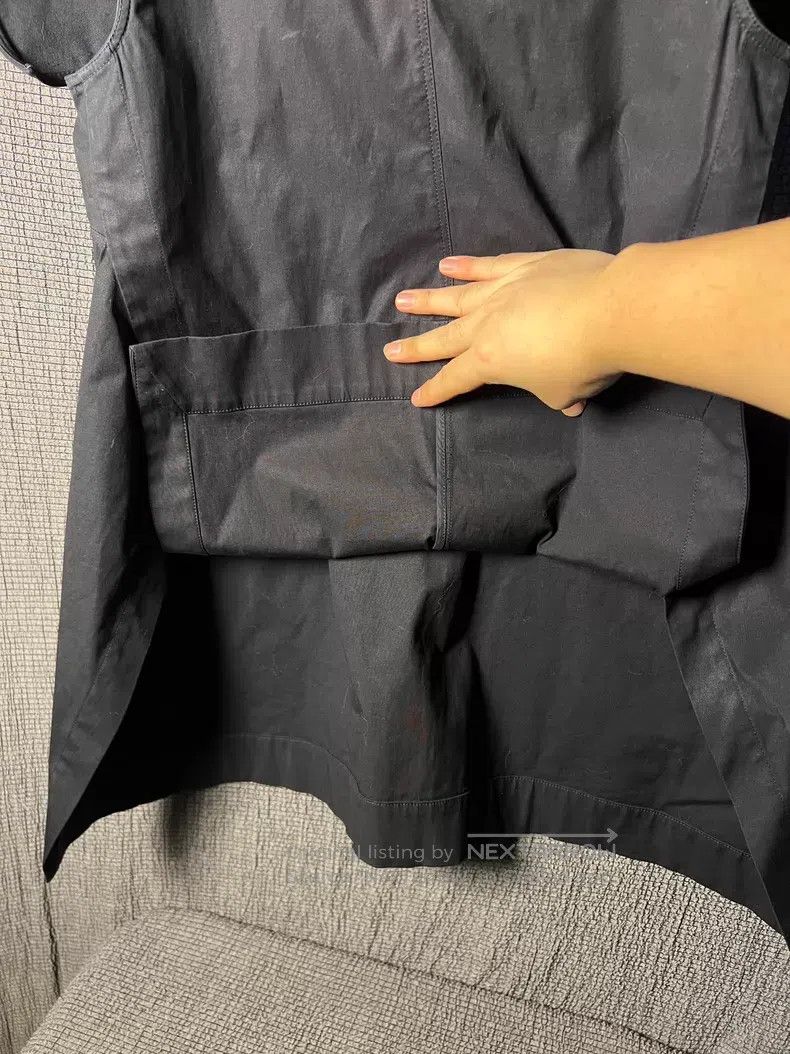 Rick Owens Rick Owens Asymmetric Geometric Collar Back Zip Sleeveless Size US XS / EU 42 / 0 - 4 Thumbnail