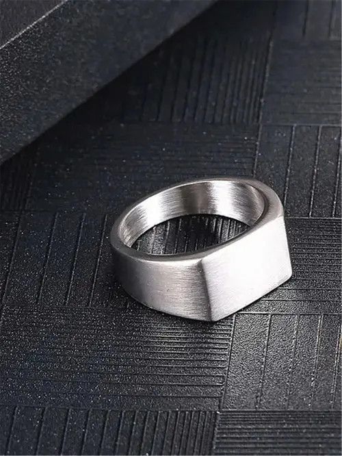 Other Retro Punk Stainless Steel Ring Vintage Size ONE SIZE - 2 Thumbnail