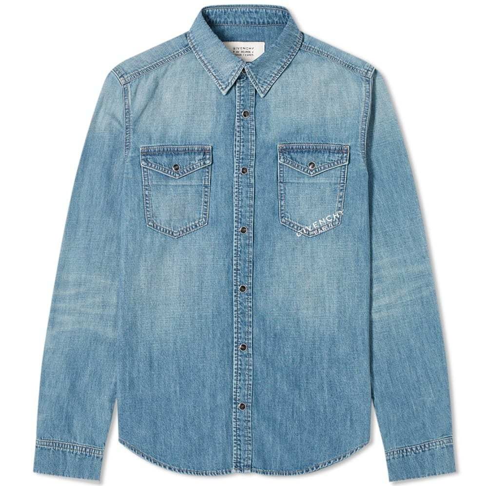 Givenchy Givenchy Denim Shirt (color: Medium Blue) Size US S / EU 44-46 / 1 - 1 Thumbnail