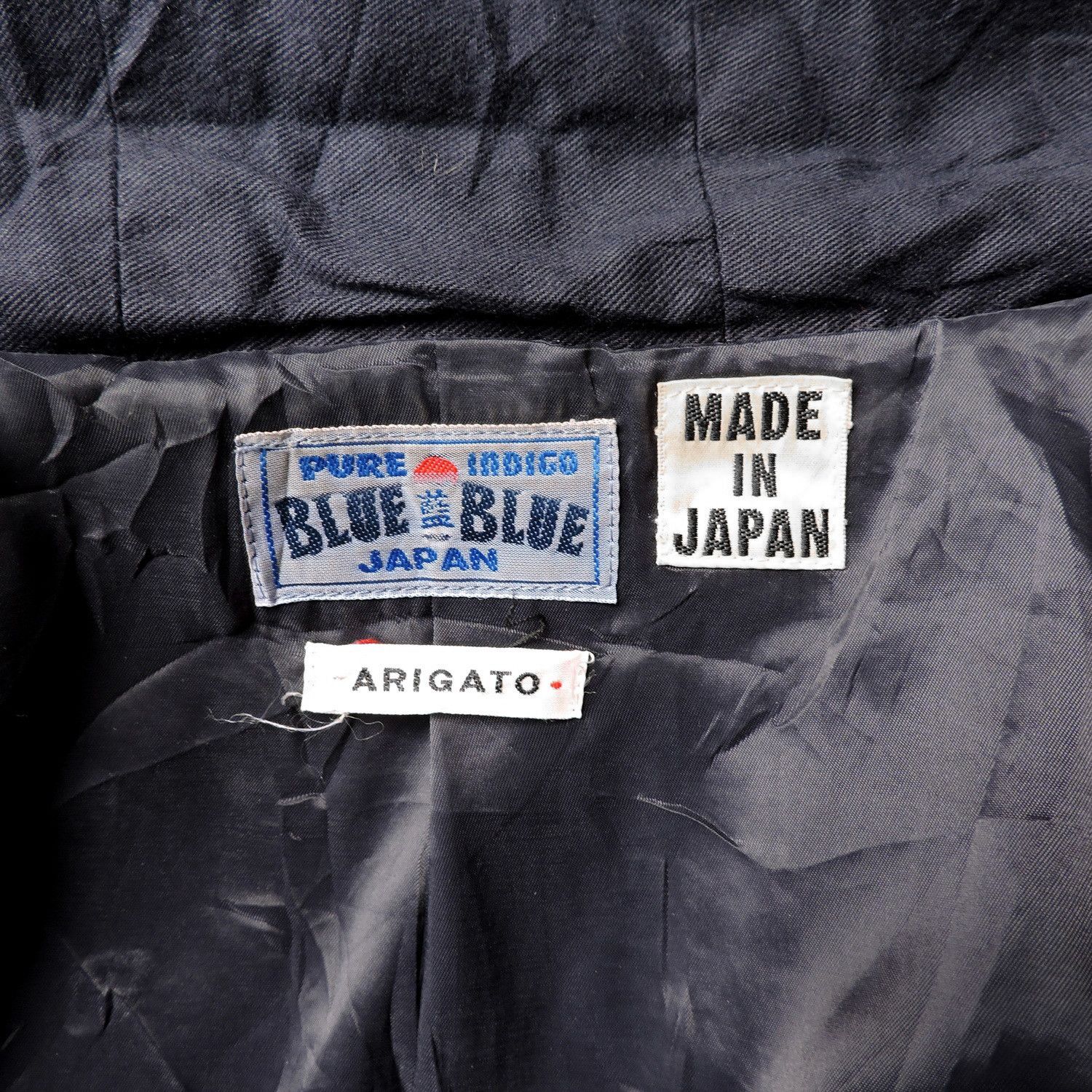 Blue Blue Japan PURE INDIGO BLUE BLUE JAPAN ARIGATO WOVEN HOODED JACKET Size US M / EU 48-50 / 2 - 4 Thumbnail
