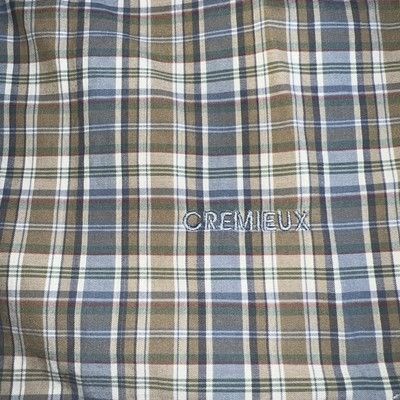Daniel Cremieux Cremieux Signature Collection Cotton SS Shirt, Tan Blue Med Size US M / EU 48-50 / 2 - 2 Thumbnail
