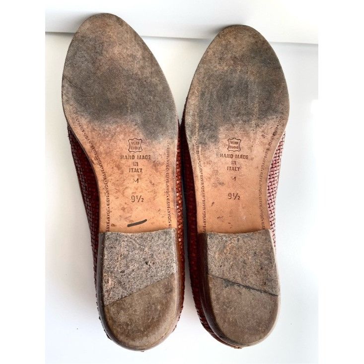 Vintage Vintage Joan & David Woven Leather Loafers Italy 9.5 Huarach Size US 8.5 / IT 38.5 - 13 Thumbnail