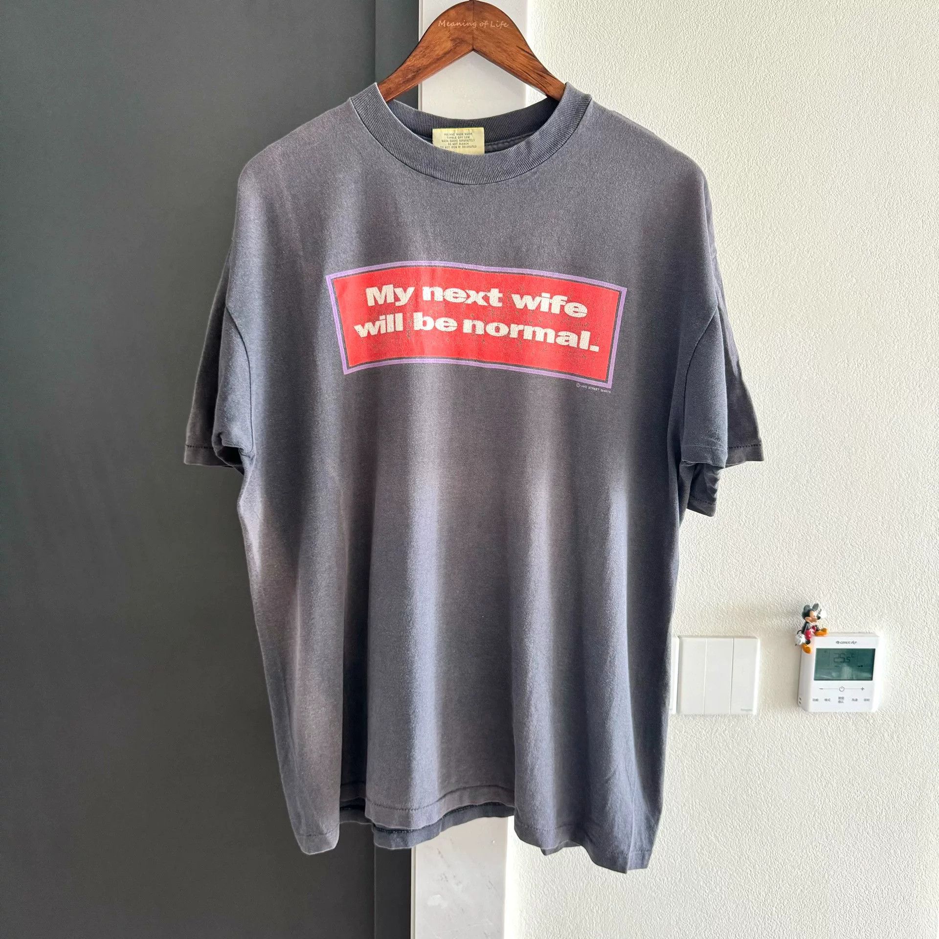 Vintage Vintage 90s Faded Slogan Tee Size US M / EU 48-50 / 2 - 1 Thumbnail