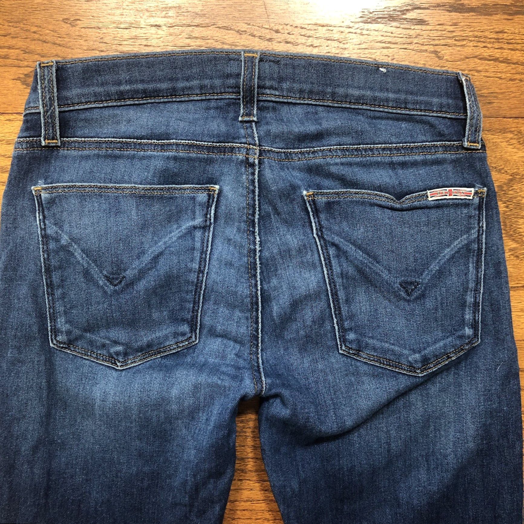 Denime Joes Jeans Womens Jeans 26 Skinny 28 Inseam Blue Denim 5-Pocket Stretch Regular Rise 7.5 Logo Button Bohemian City Size 26" / US 2 / IT 38 - 3 Thumbnail