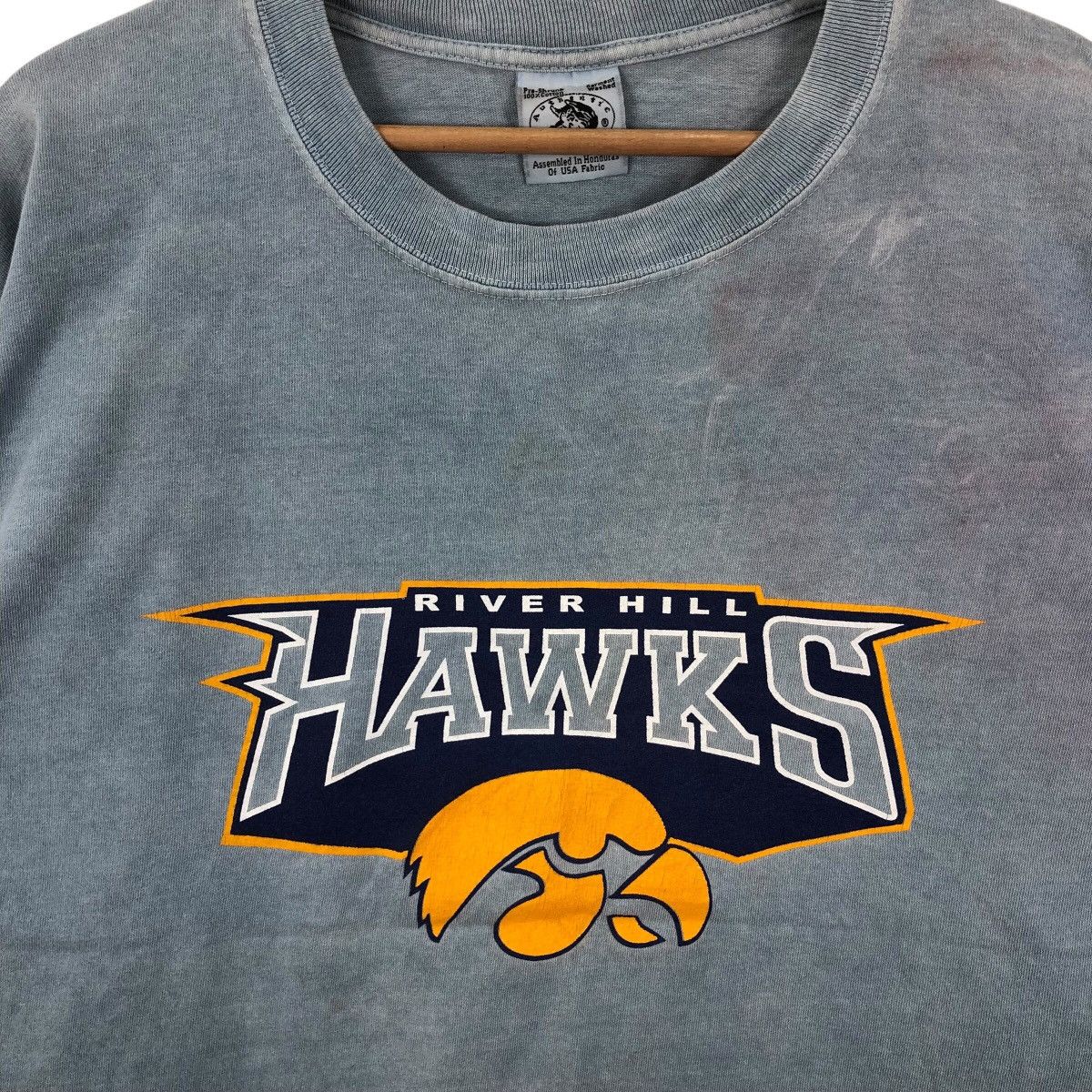 Vintage Vintage 90s River Hill HAWKS Football Long Sleeve Size L Size US L / EU 52-54 / 3 - 3 Thumbnail