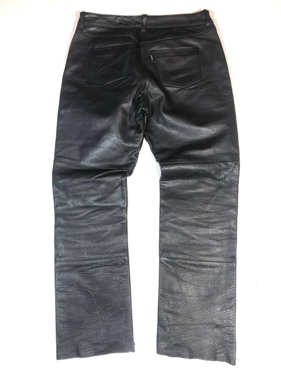 Vintage Polo Racing Moto Biker Leather Pants Vintage Size US 32 / EU 48 - 9 Thumbnail
