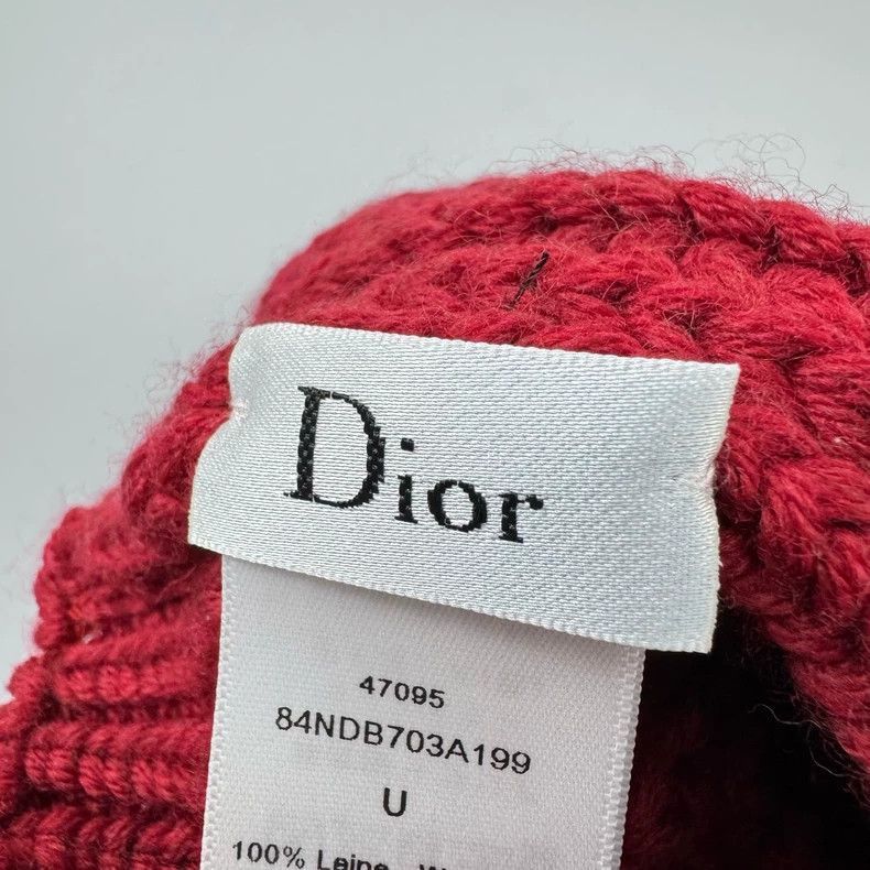 Dior Dior Embroidered Bee Knit Beanie Size ONE SIZE - 6 Thumbnail