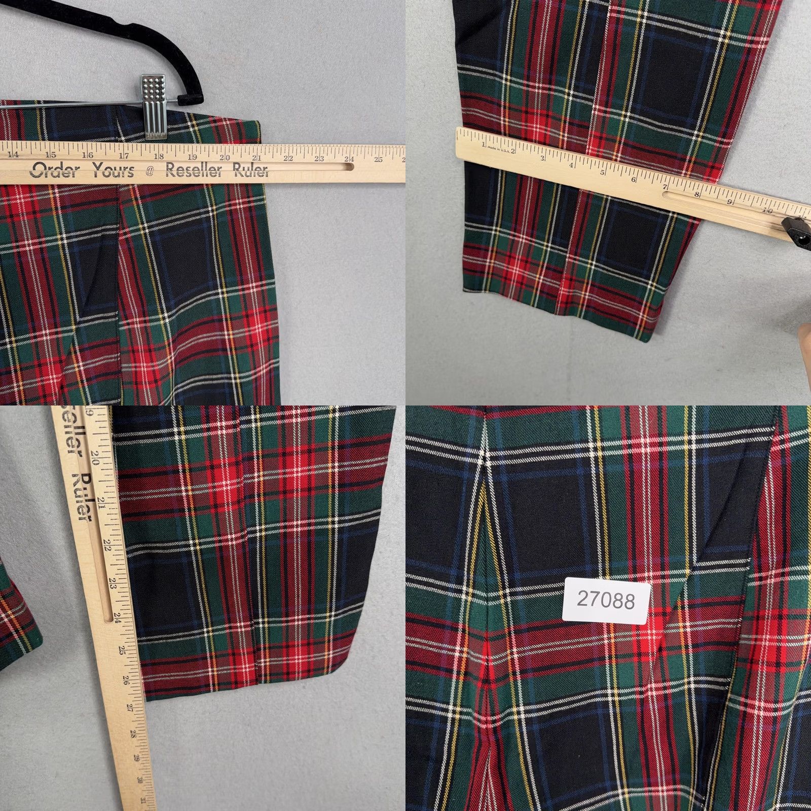 Old Navy Old Navy Womens 22 Multicolor Plaid Extra High Rise Pixie Skinny Stretch NWT Pants Size 40" / US 18 - 8 Thumbnail