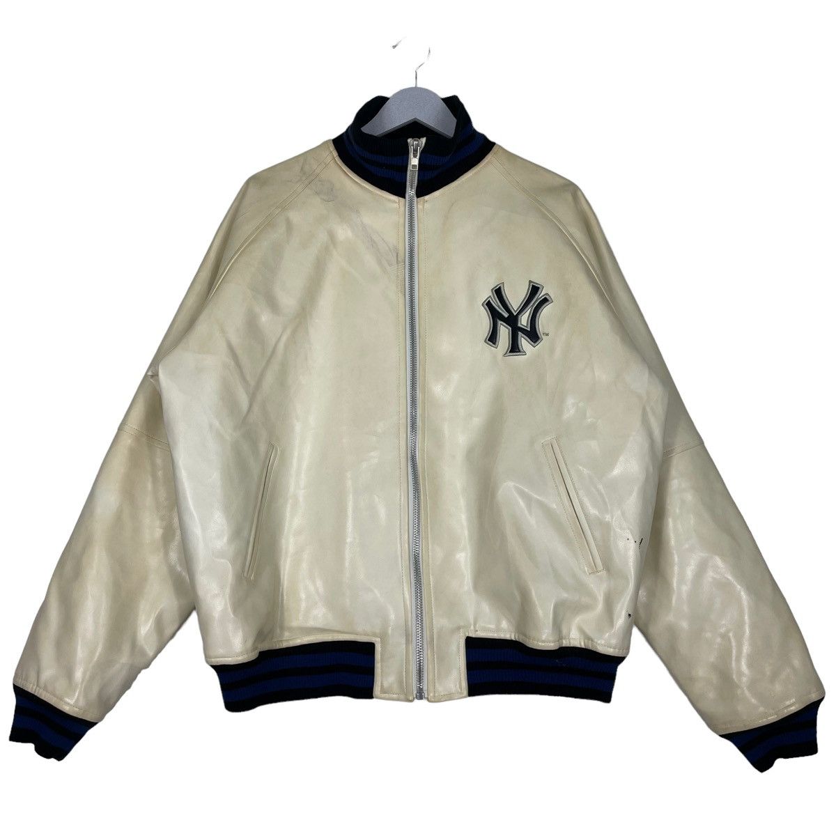 Yankees Leather Jacket | Grailed